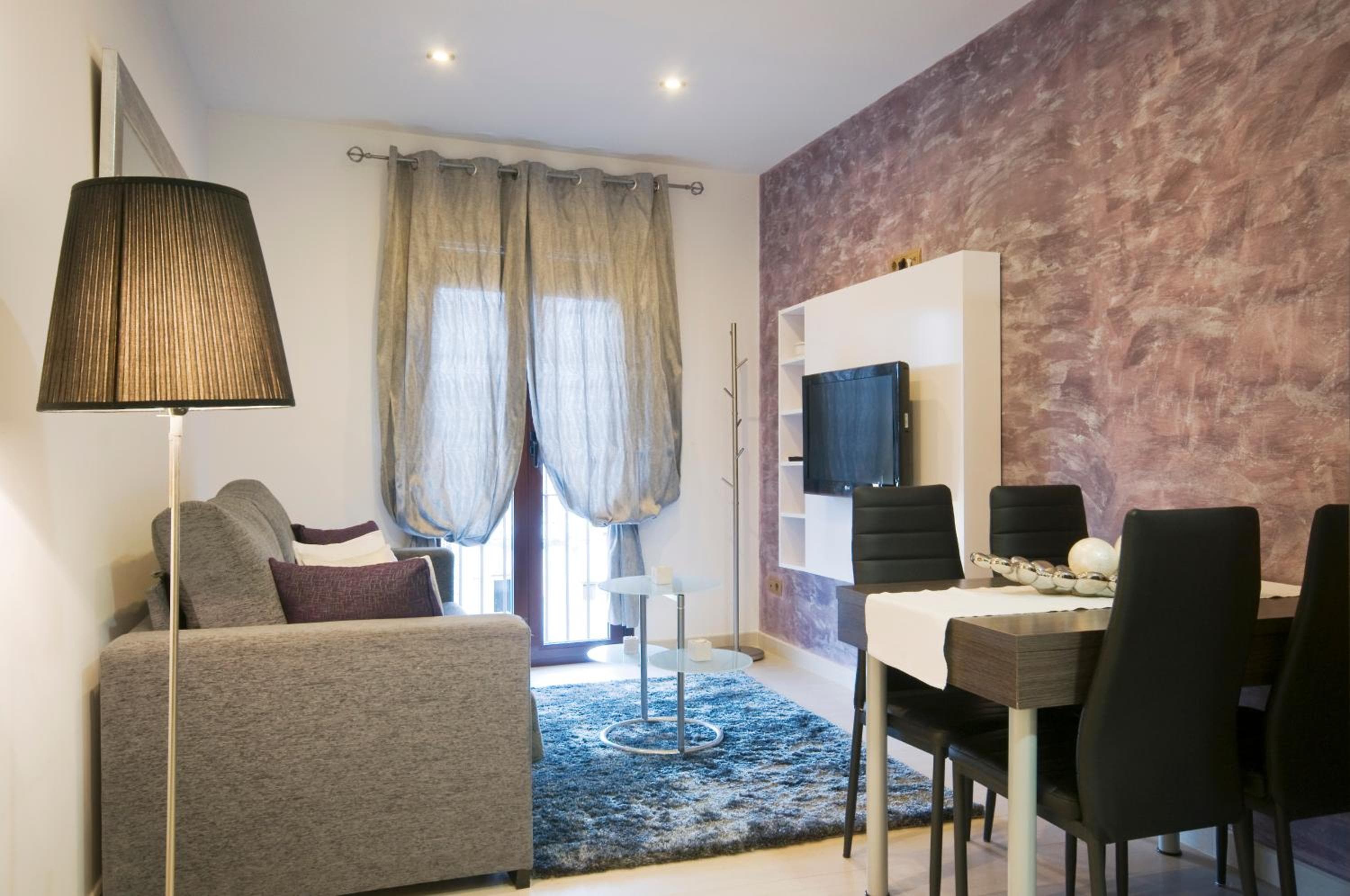 Hotel room at Aparthotel Rambla108