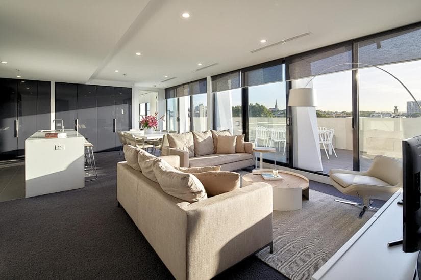 Hotel room at 381 Cremorne