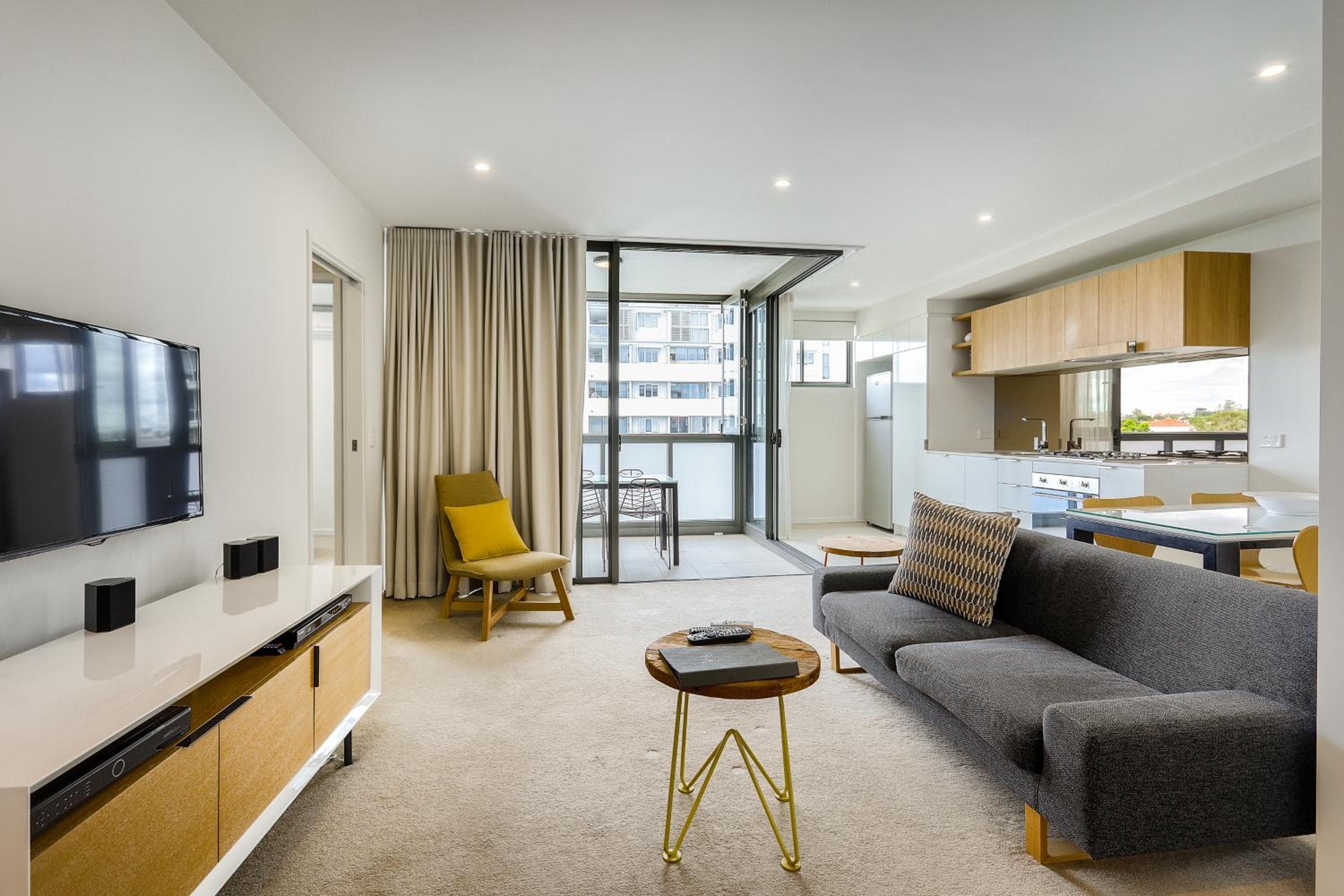 Hotel room at Vine Apartments South Brisbane