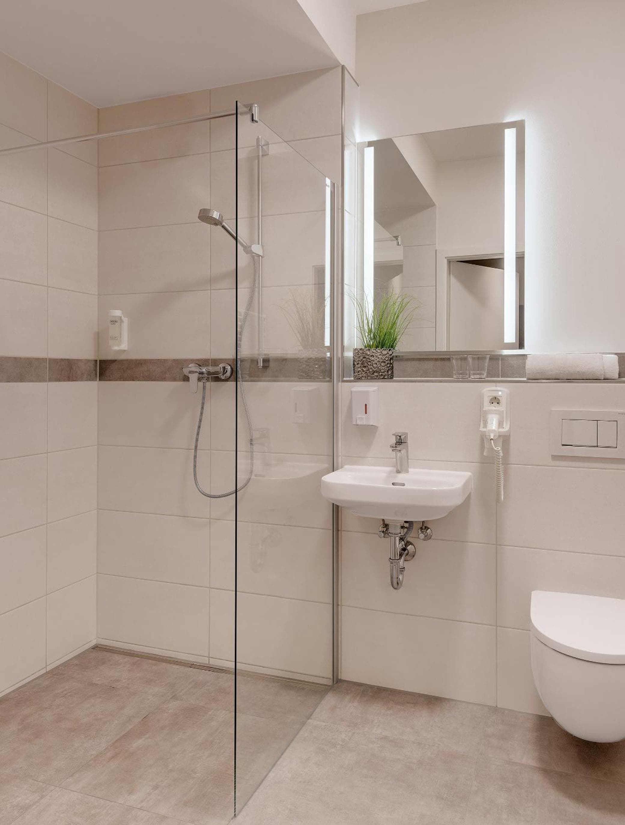 Bathroom at Amper Art Boardinghouse