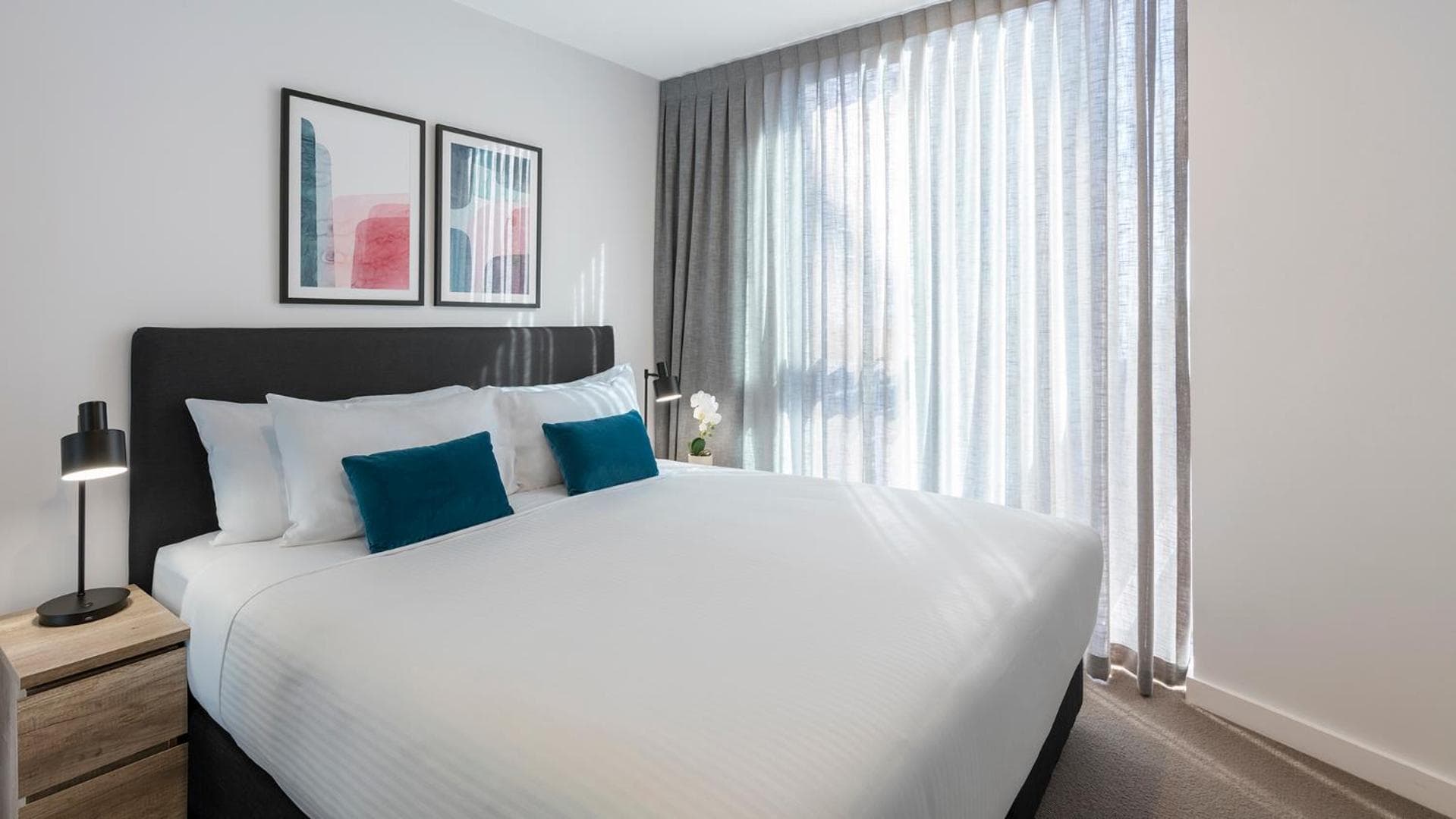 Hotel room at Avani Melbourne Central Residences