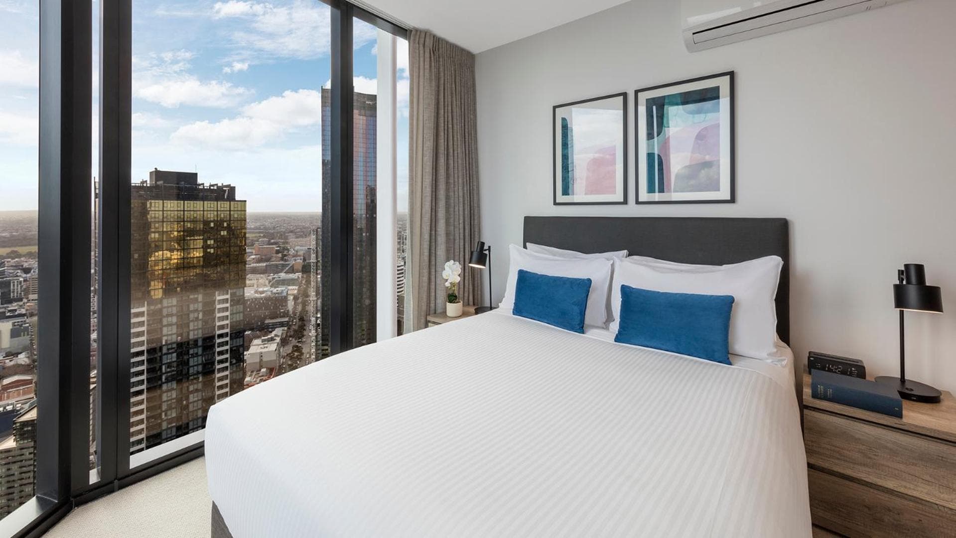 Hotel room at Avani Melbourne Central Residences