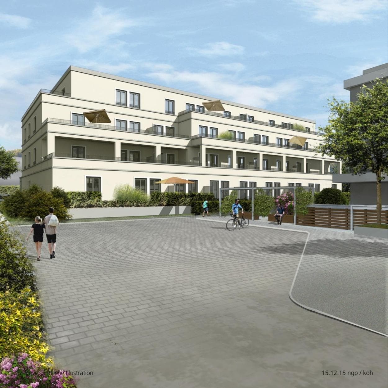 Blue Riverside Apartments, Blaustein