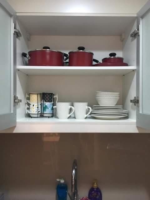 Kitchen at Modern and Cozy Studio near Airport Terminal 3