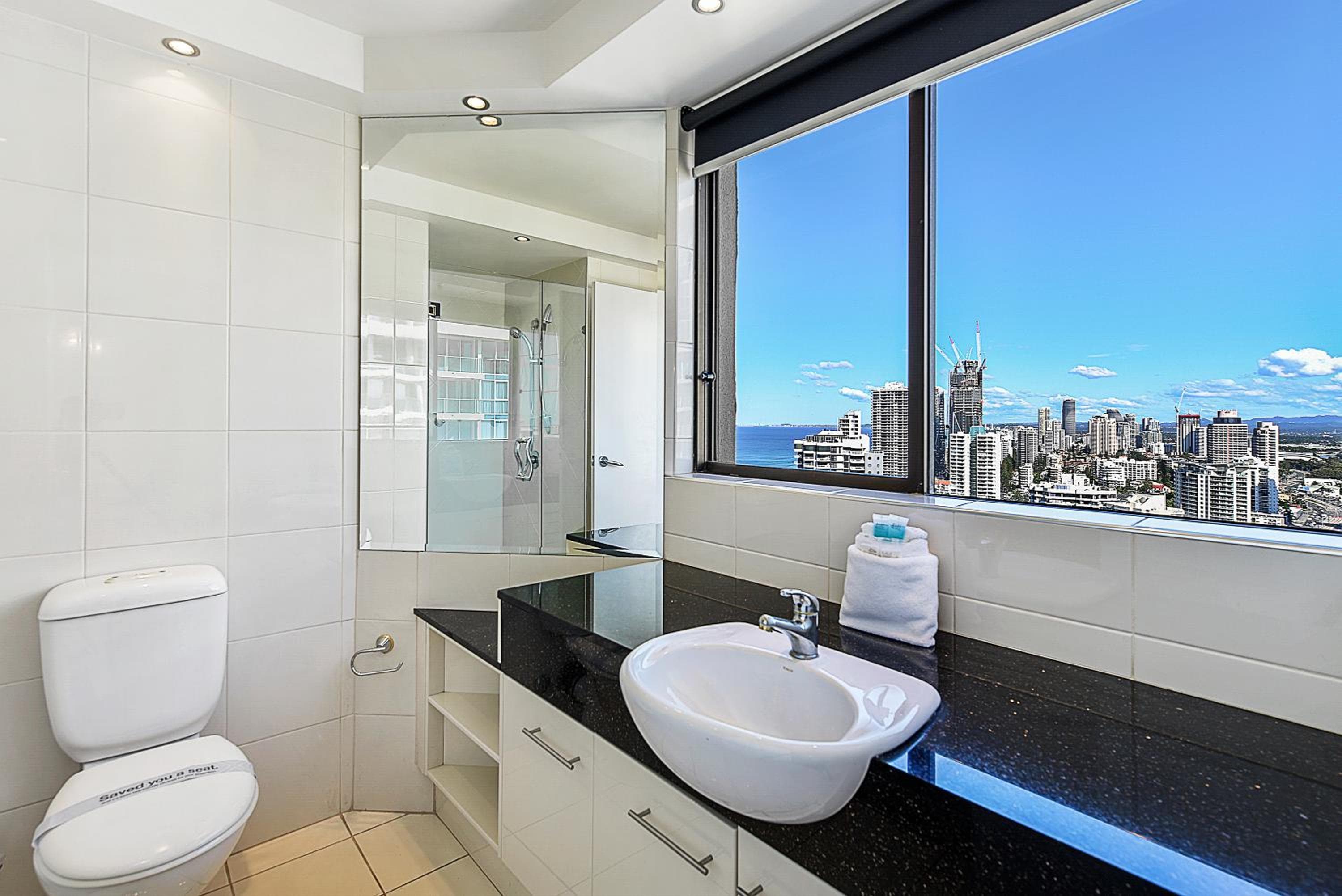 Bathroom at Surfers Century Oceanside Apartments