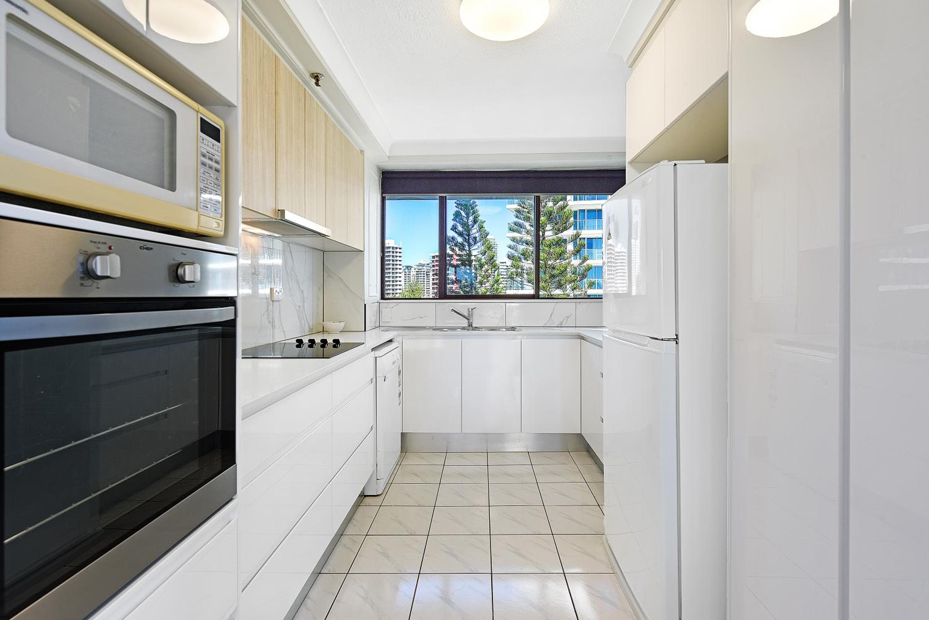 Kitchen at Surfers Century Oceanside Apartments