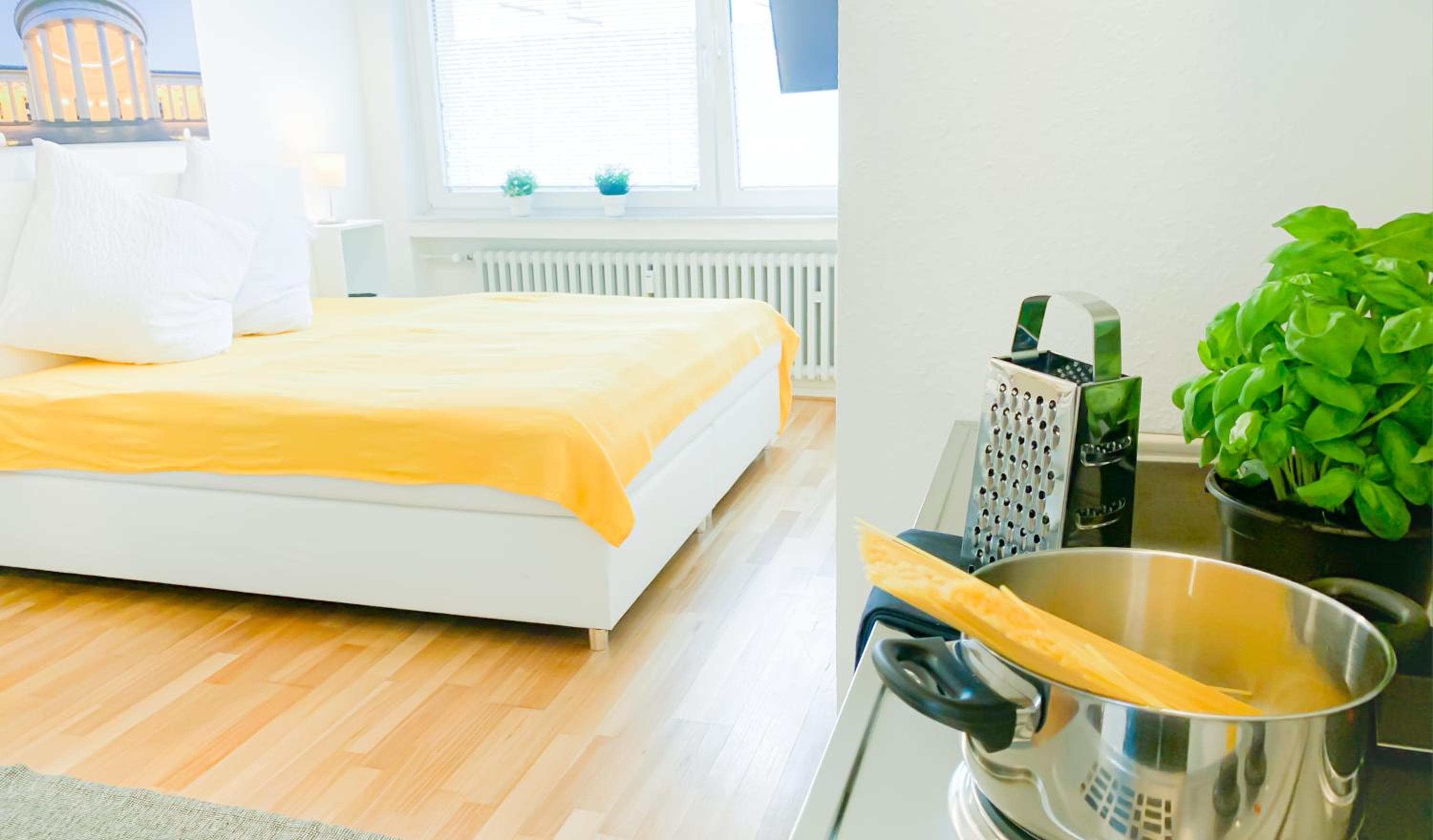 Kitchen at Relax Aachener Boardinghouse Appartements Premium 1