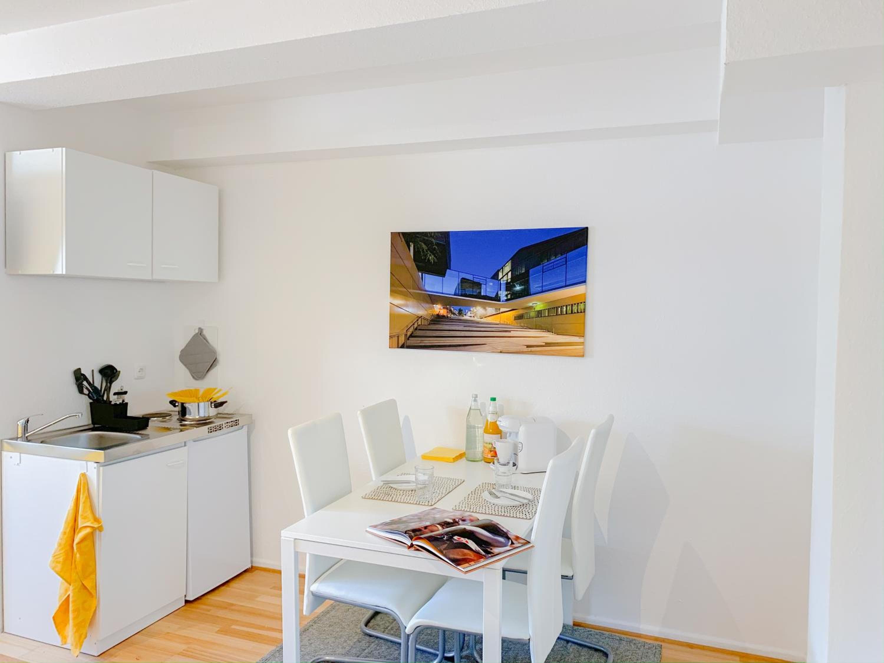 Kitchen at Relax Aachener Boardinghouse Appartements Premium 1