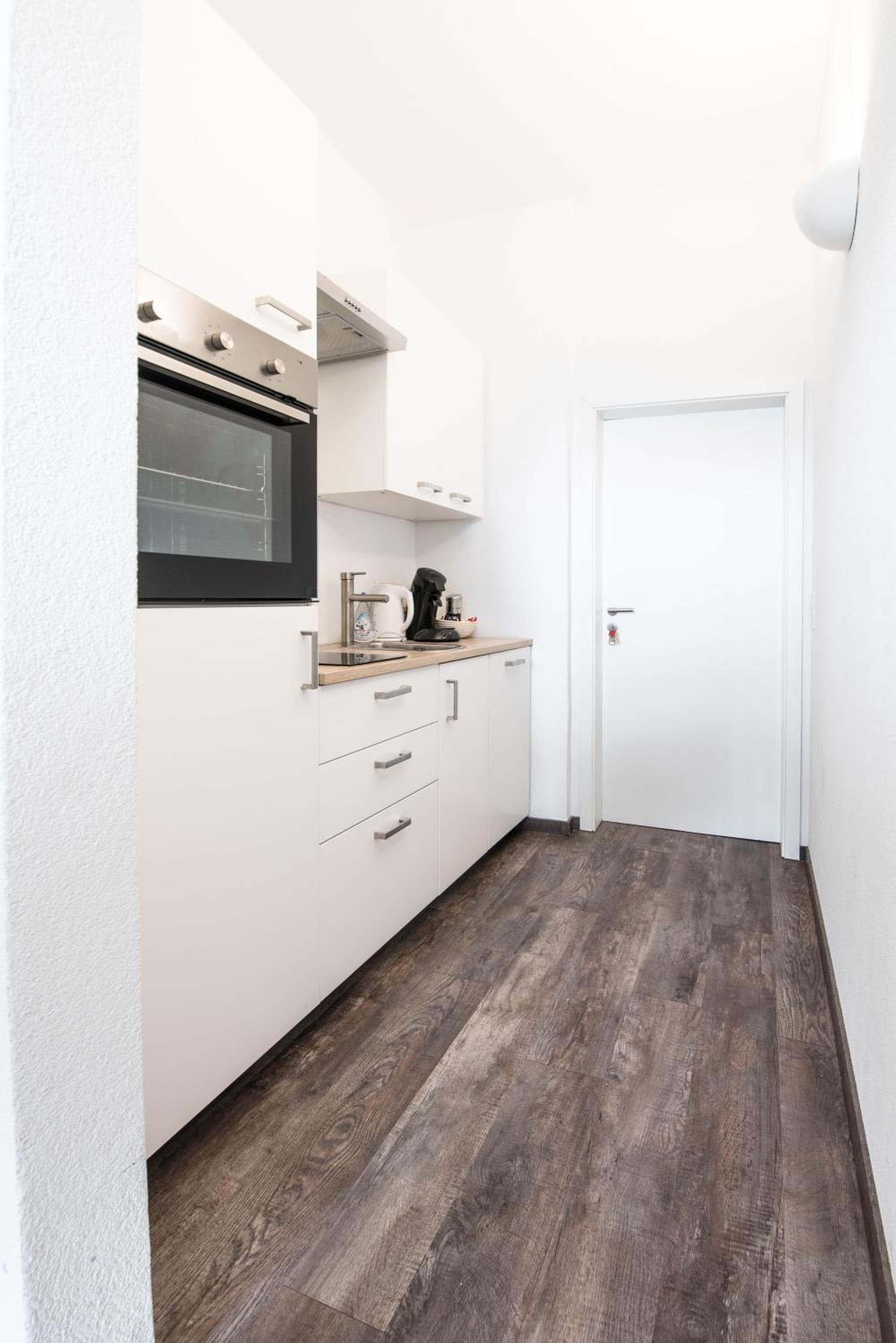 Kitchen at Central Apartments Aalen