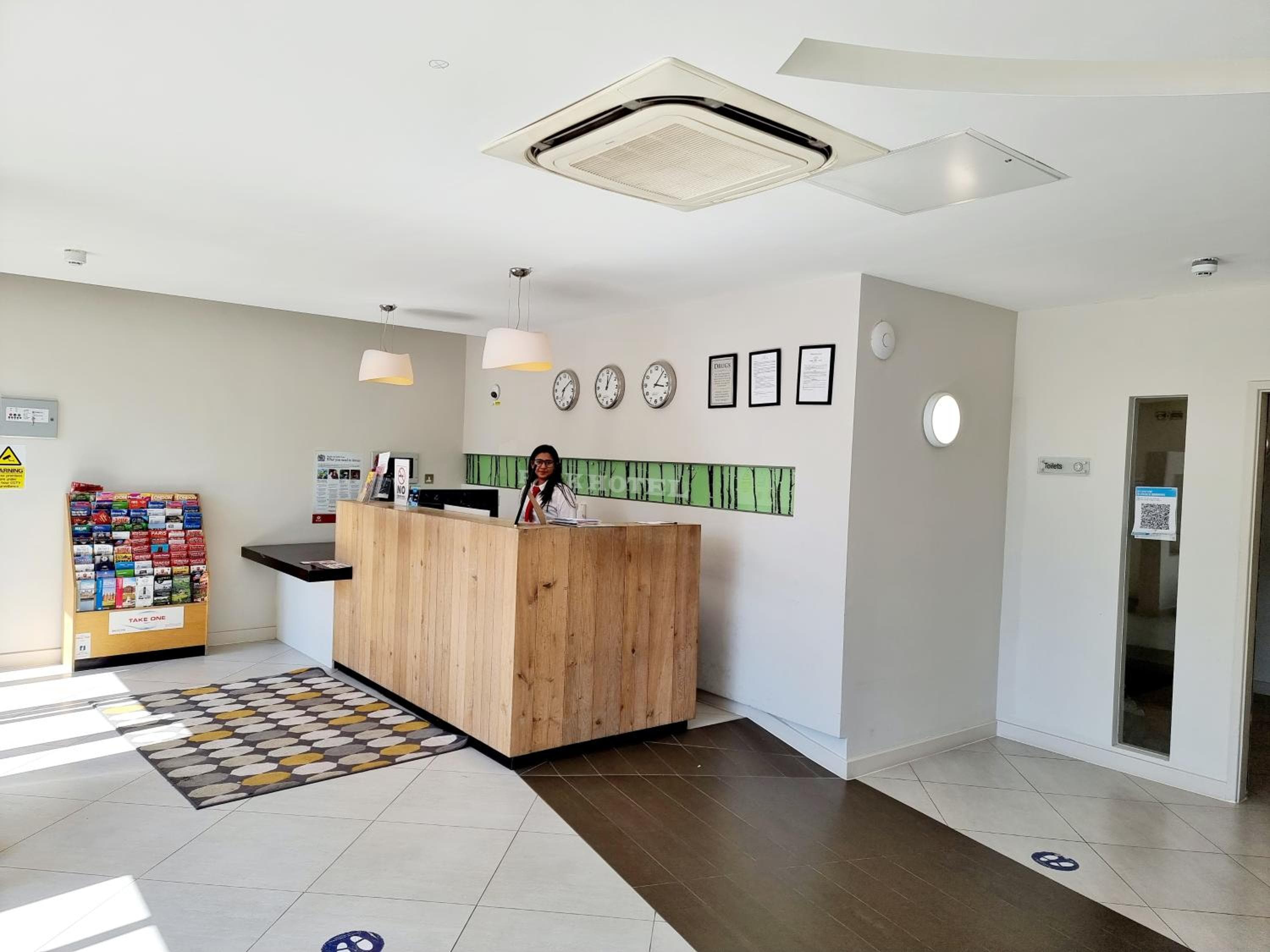 Hotel reception at Axiom Park Hotel