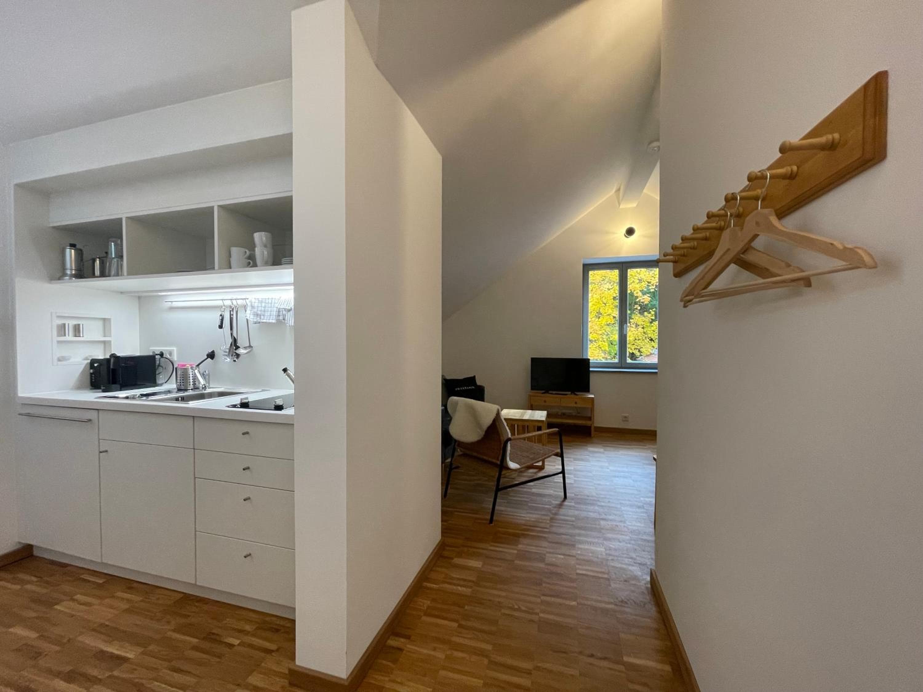 Kitchen at Gästehaus Phantasie
