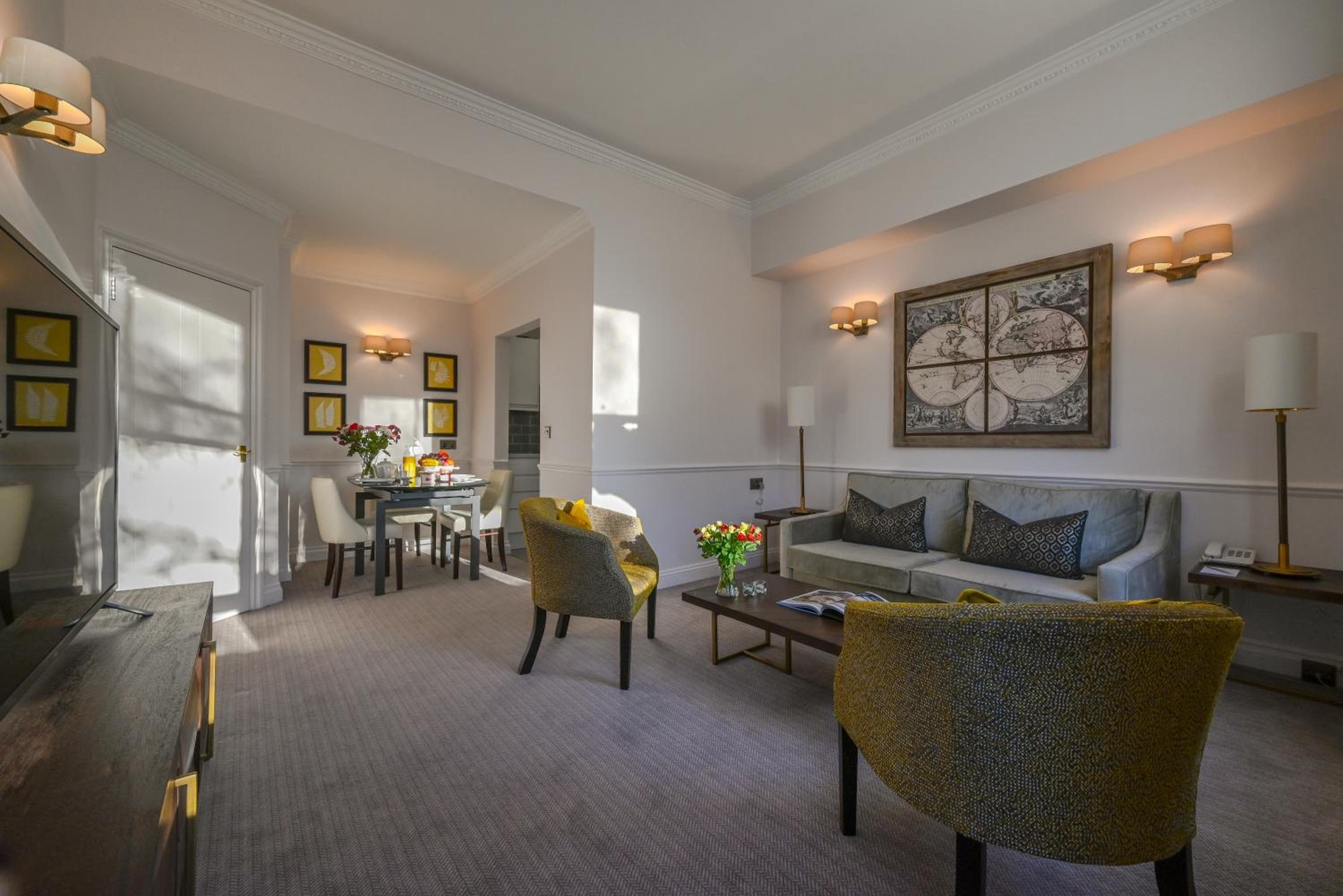 Living room at Collingham Serviced Apartments
