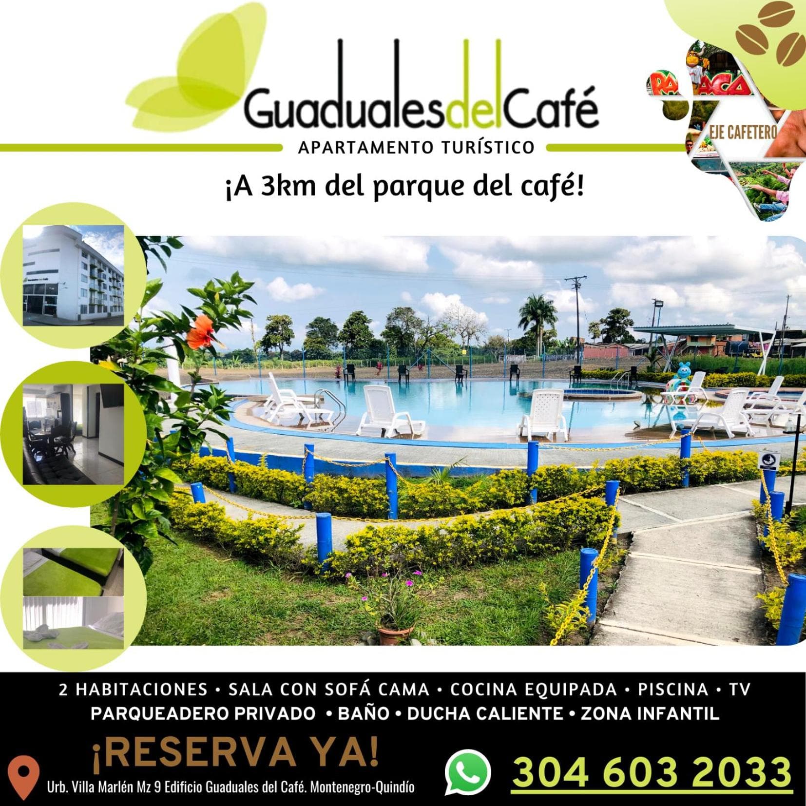 Apartahotel en el eje cafetero cerca al Parque del Café, Montenegro, photo 5