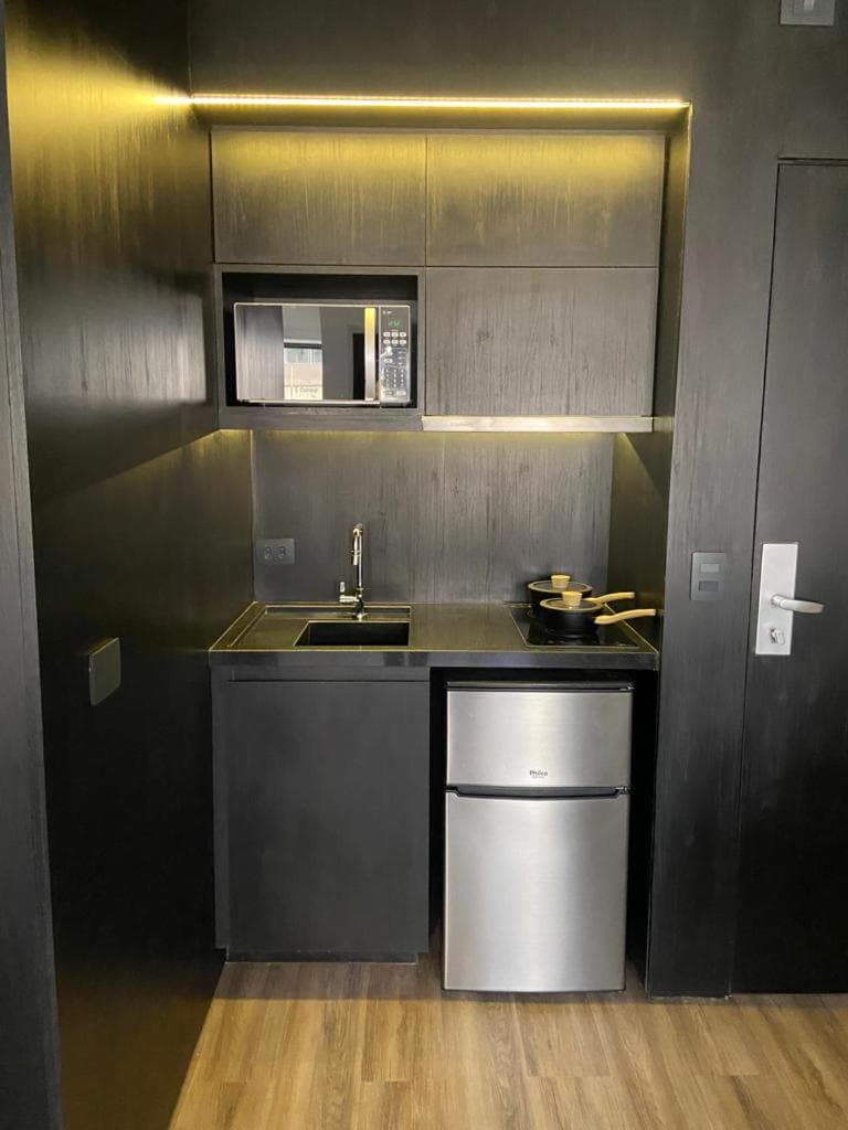 Kitchen at JP CRAUFORD HOSPEDAGEM LORENA