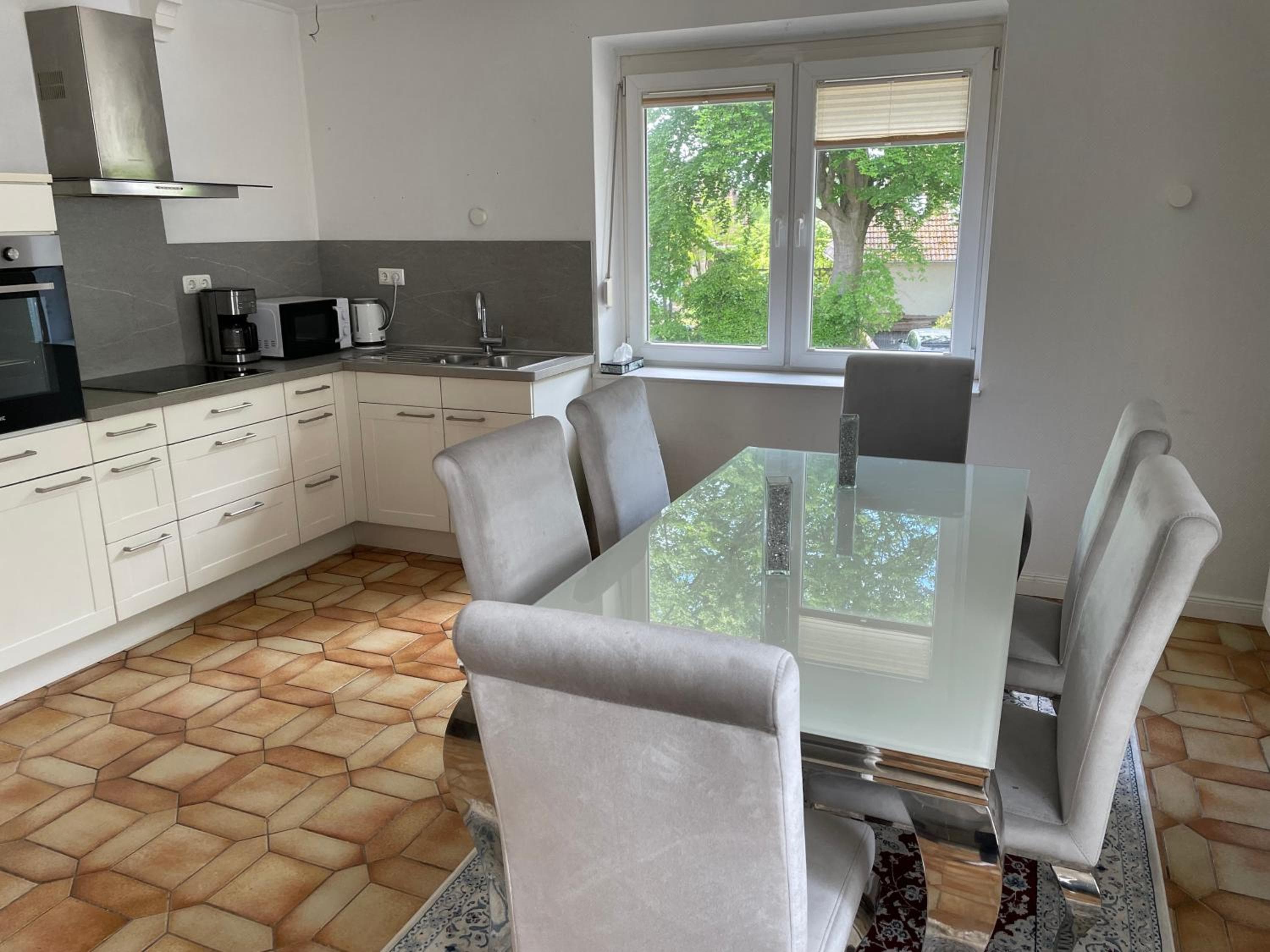 Kitchen at Apartment Hotel 24h Check-in, Free Parking and WiFi