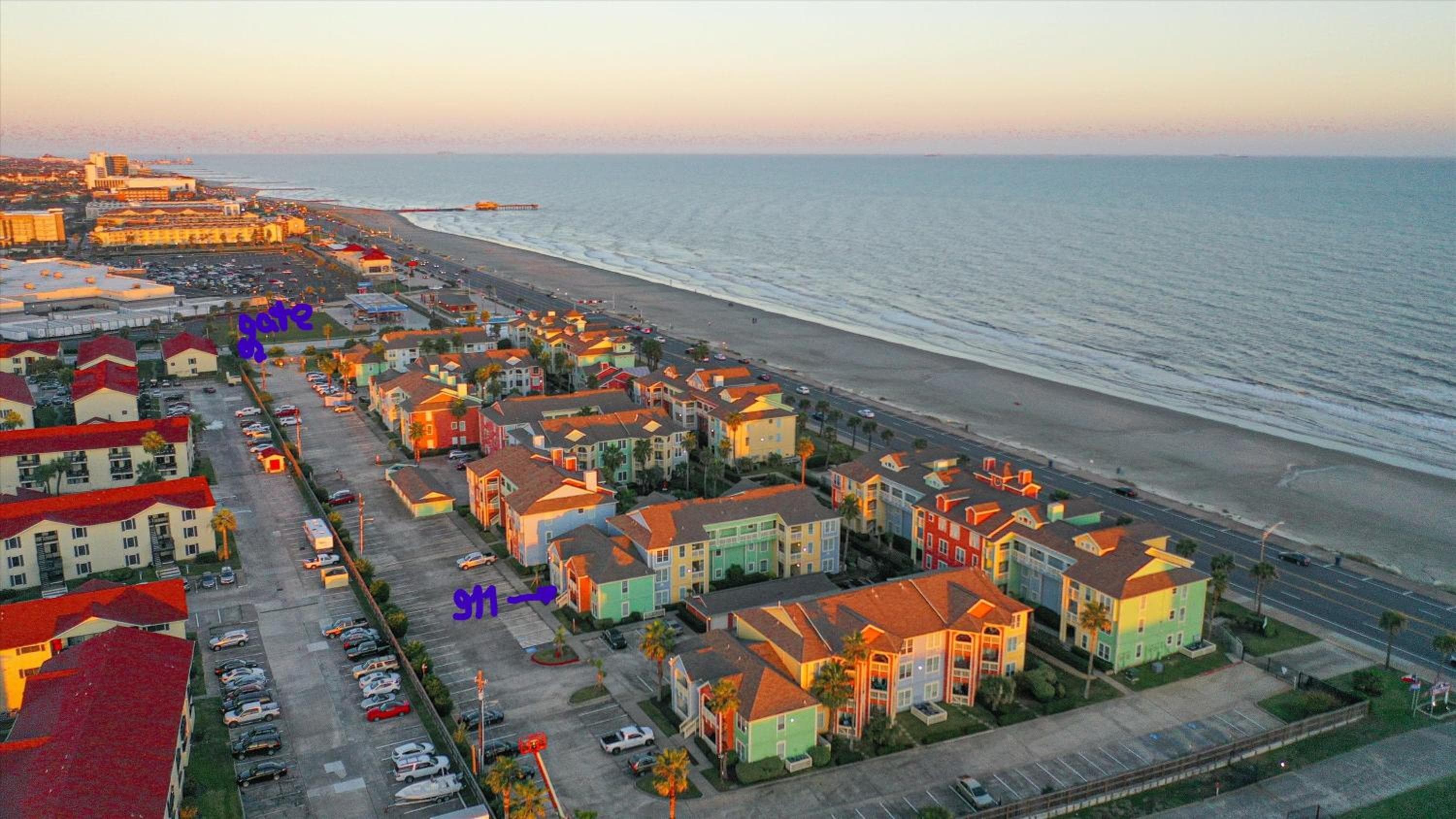 The Dawn on Galveston Beach, Galveston