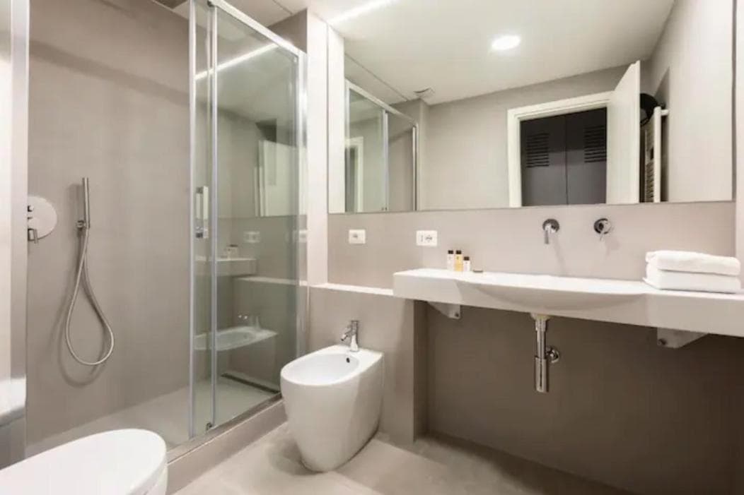 Bathroom at Croce Apartments