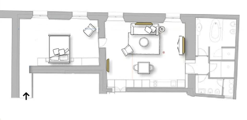 Hotel room at Croce Apartments