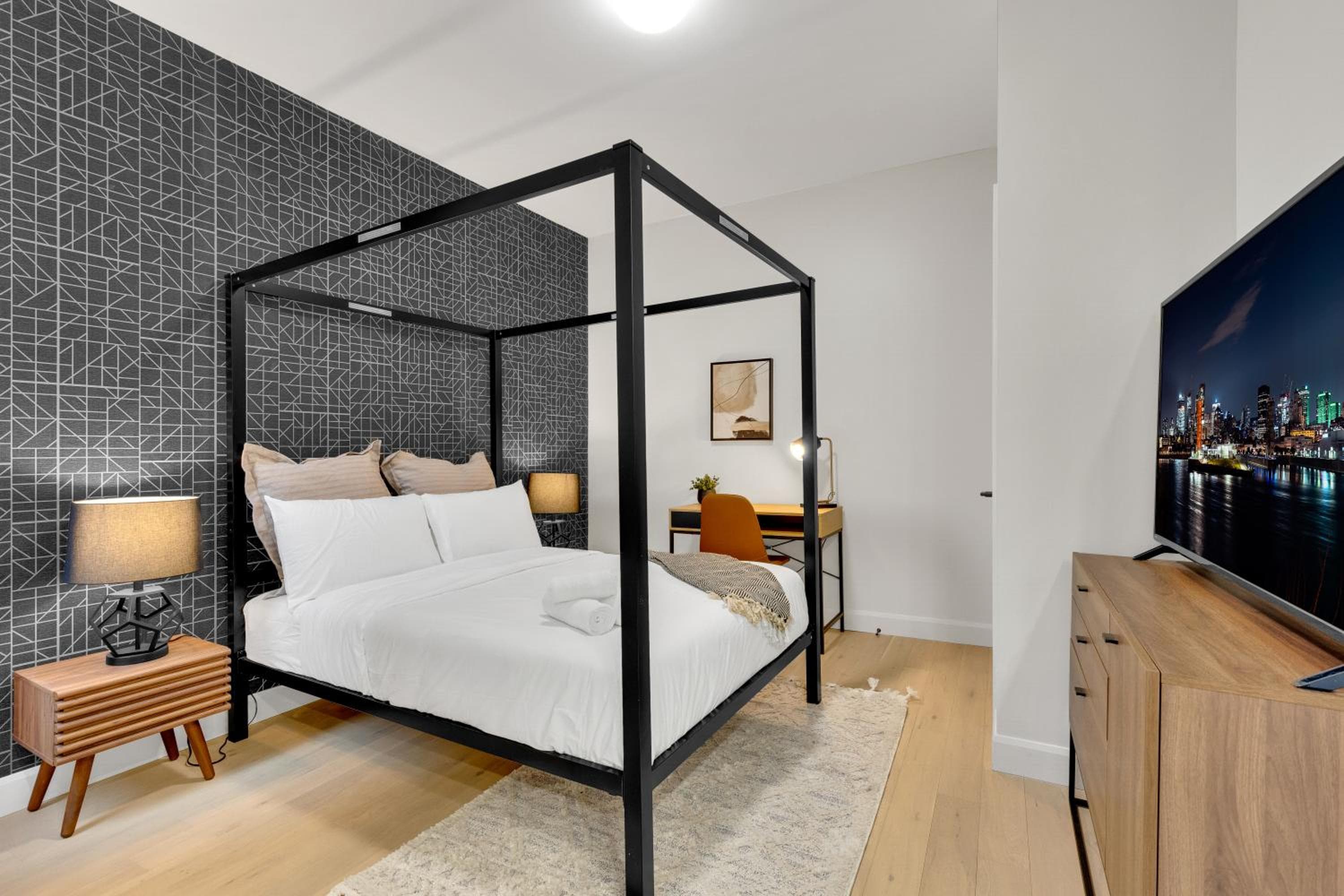Hotel room at Deluxe Suites Downtown Montreal