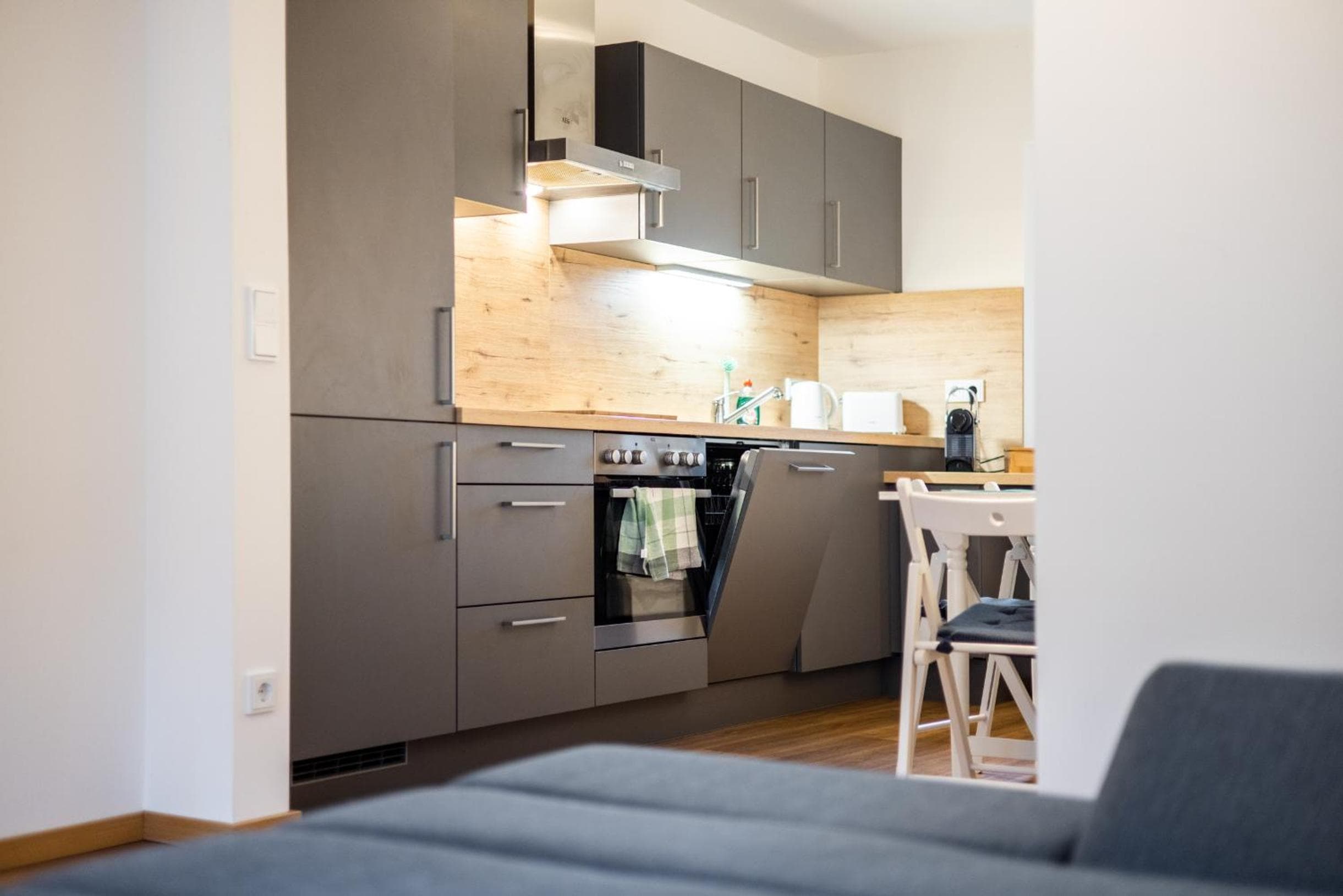 Kitchen at Arbio I Cozy Apartments Augsburg-Lechhausen