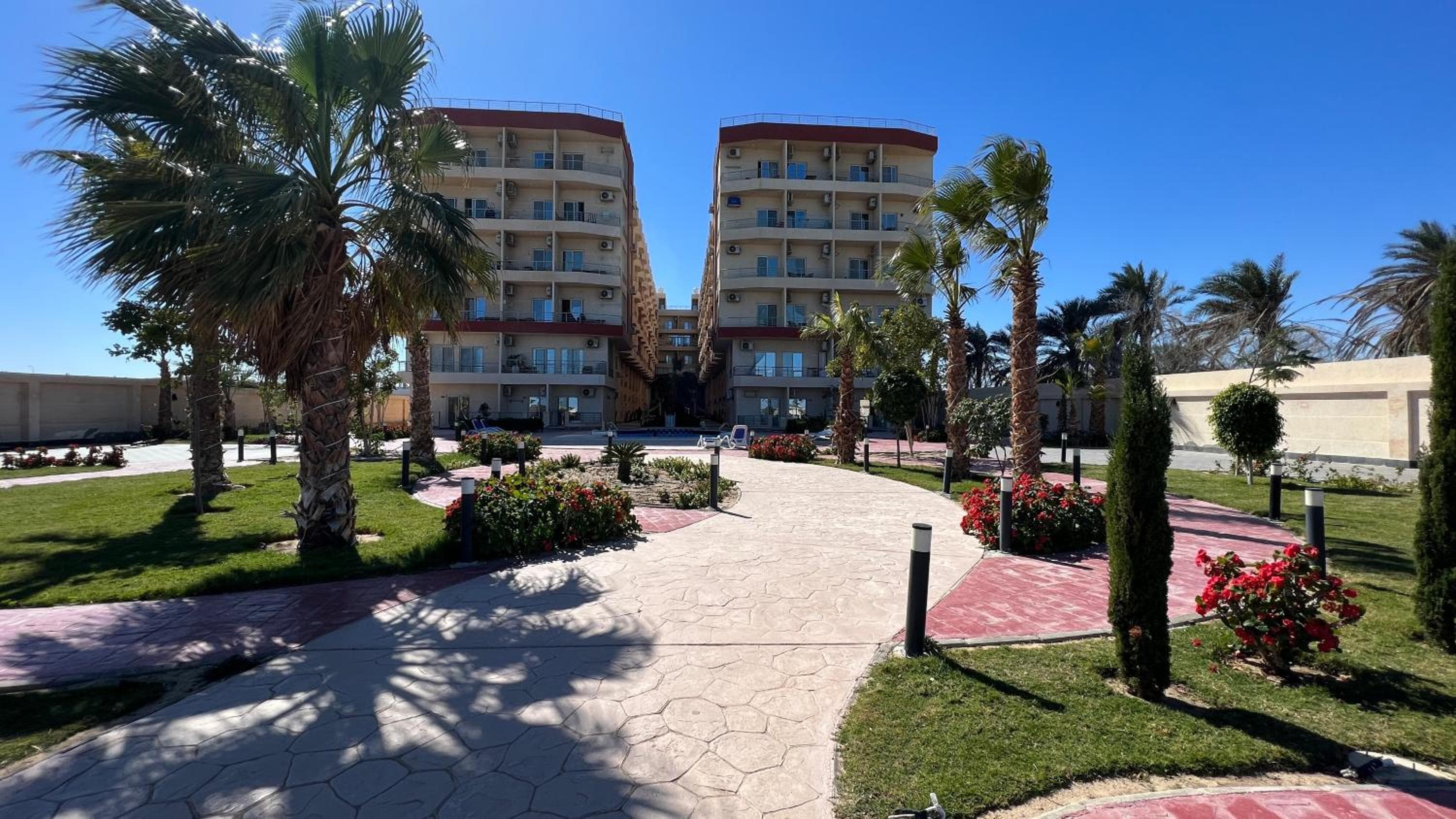 Casablanca beach resort, first line, with private beach and swimming pools,hurghada, Hurghada