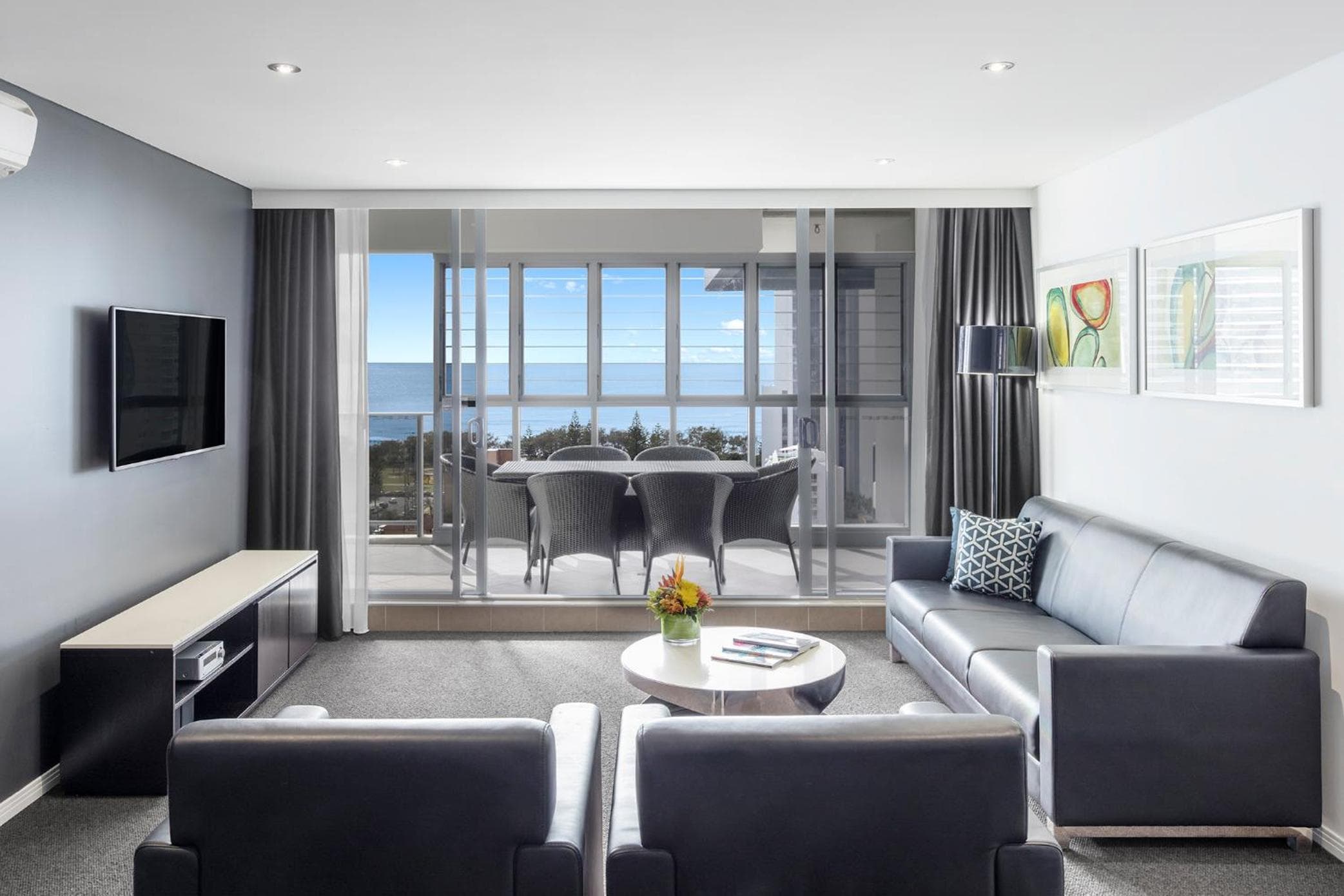 Hotel room at Meriton Suites Broadbeach