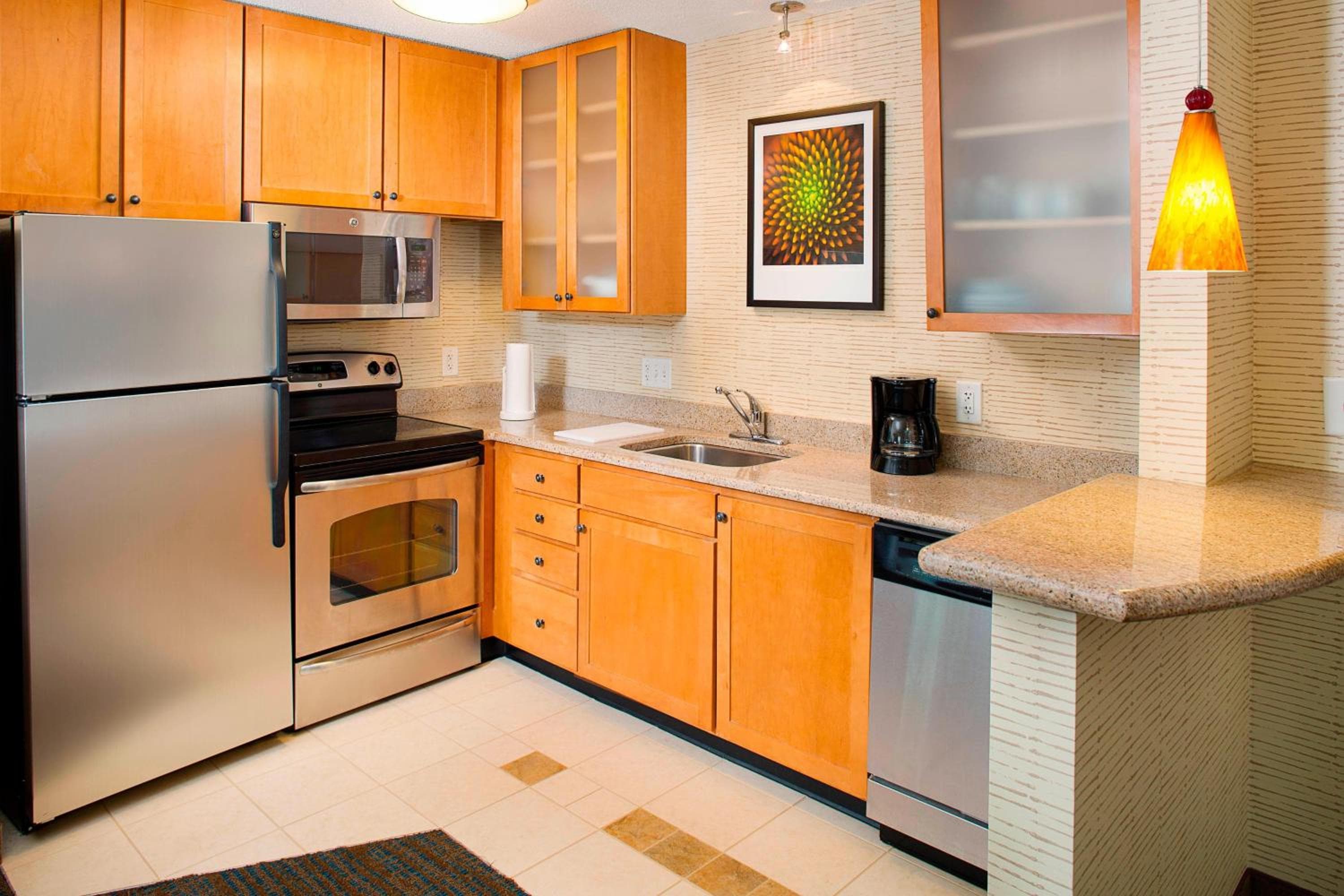 Kitchen at Residence Inn by Marriott Roanoke Airport