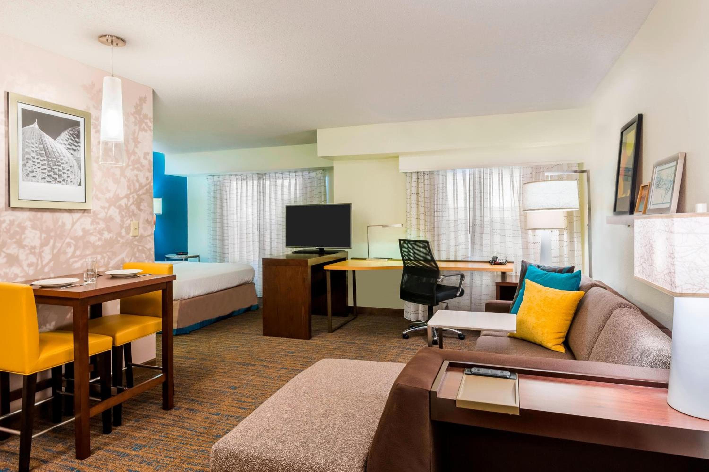 Hotel room at Residence Inn Macon