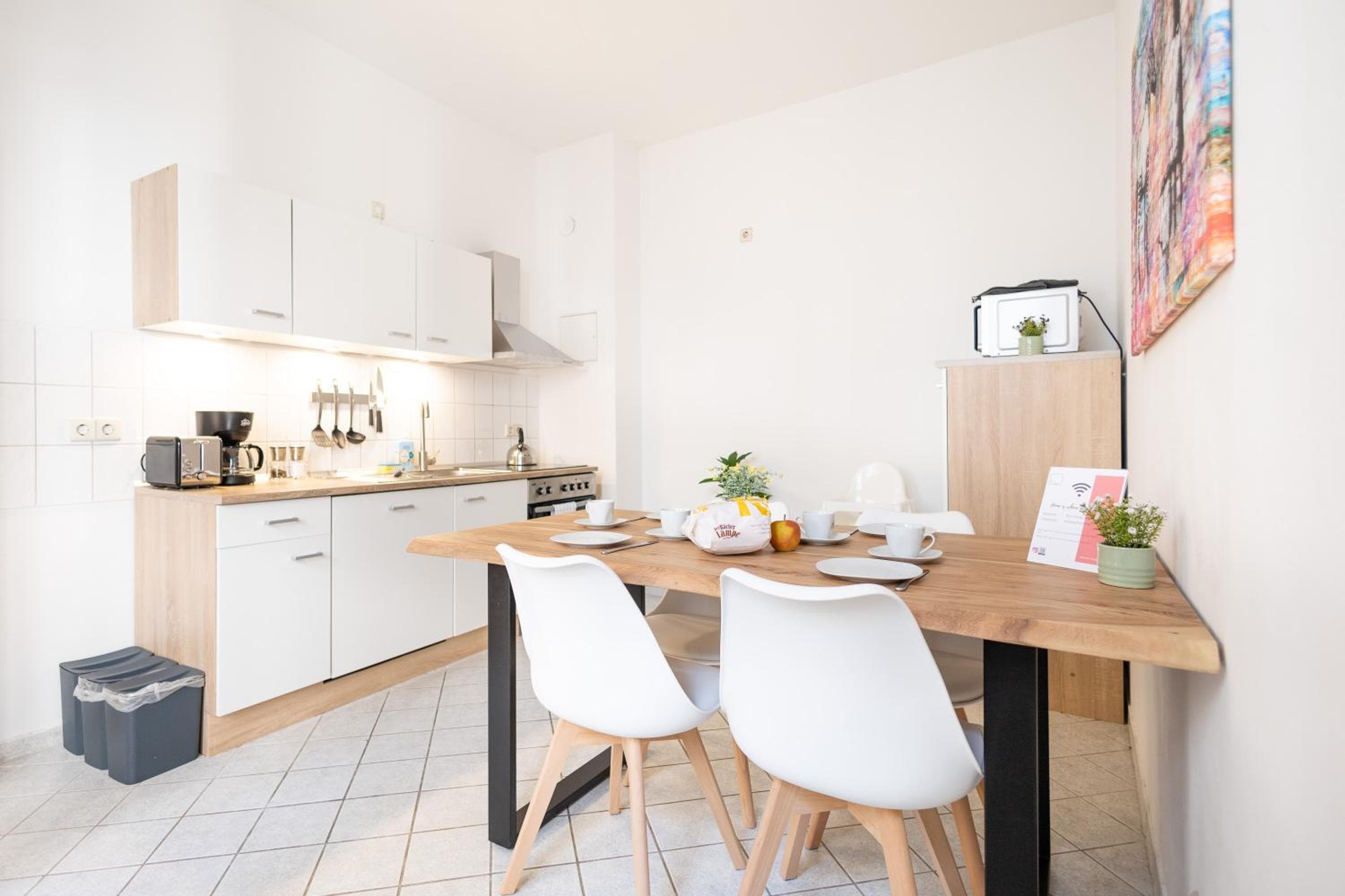 Kitchen at Apartments an der Oper - Innenstadt