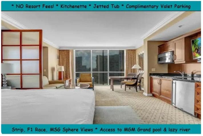 Signature MGM Suite with Strip and Sphere View, Las Vegas, photo 2