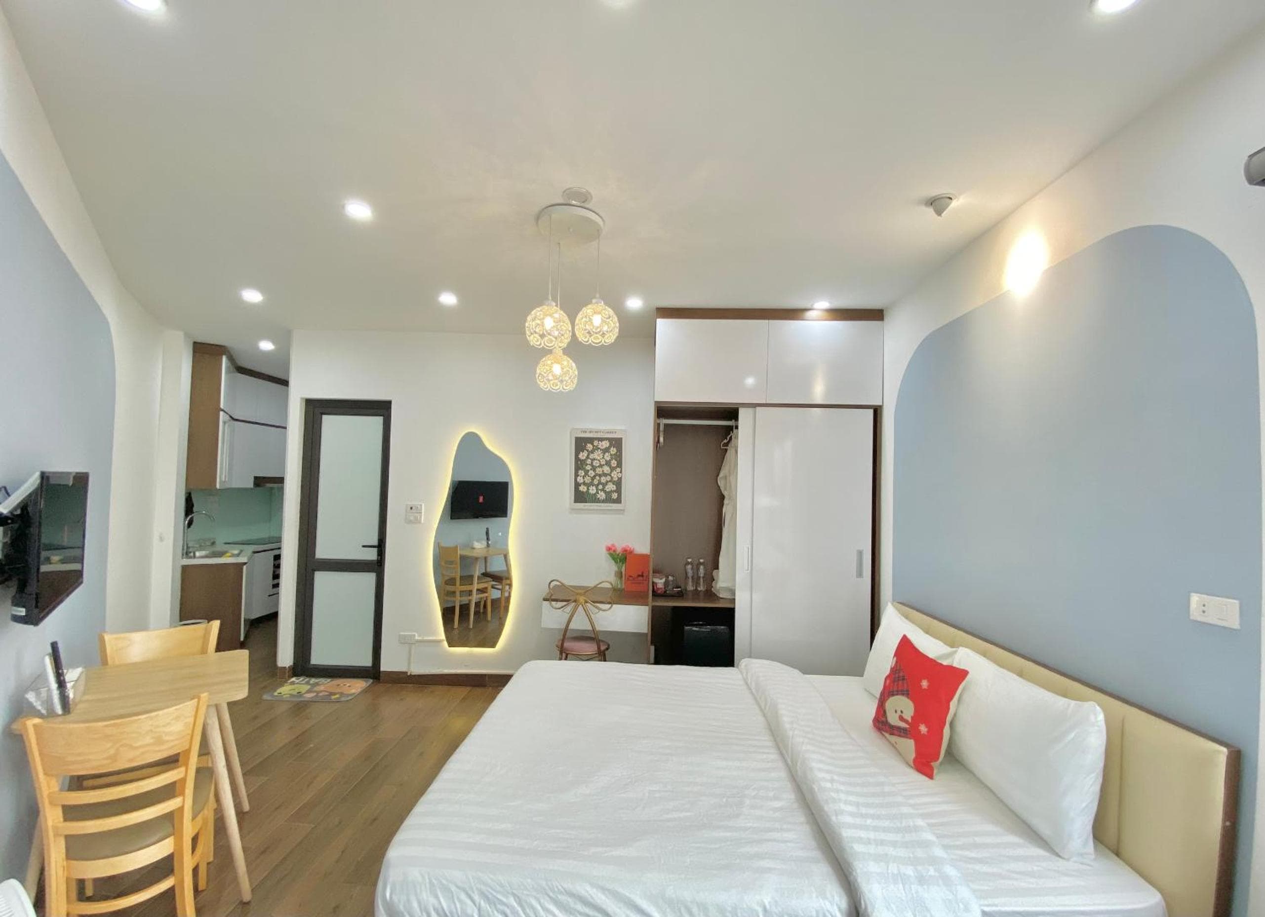 Hotel room at T98 Westlake Trich Sai Home - Tay Ho Center Lake View Studio