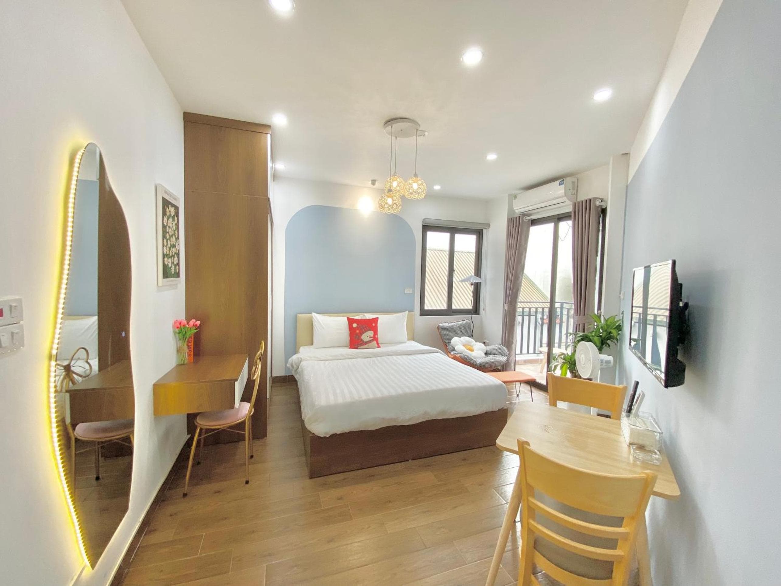 Hotel room at T98 Westlake Trich Sai Home - Tay Ho Center Lake View Studio