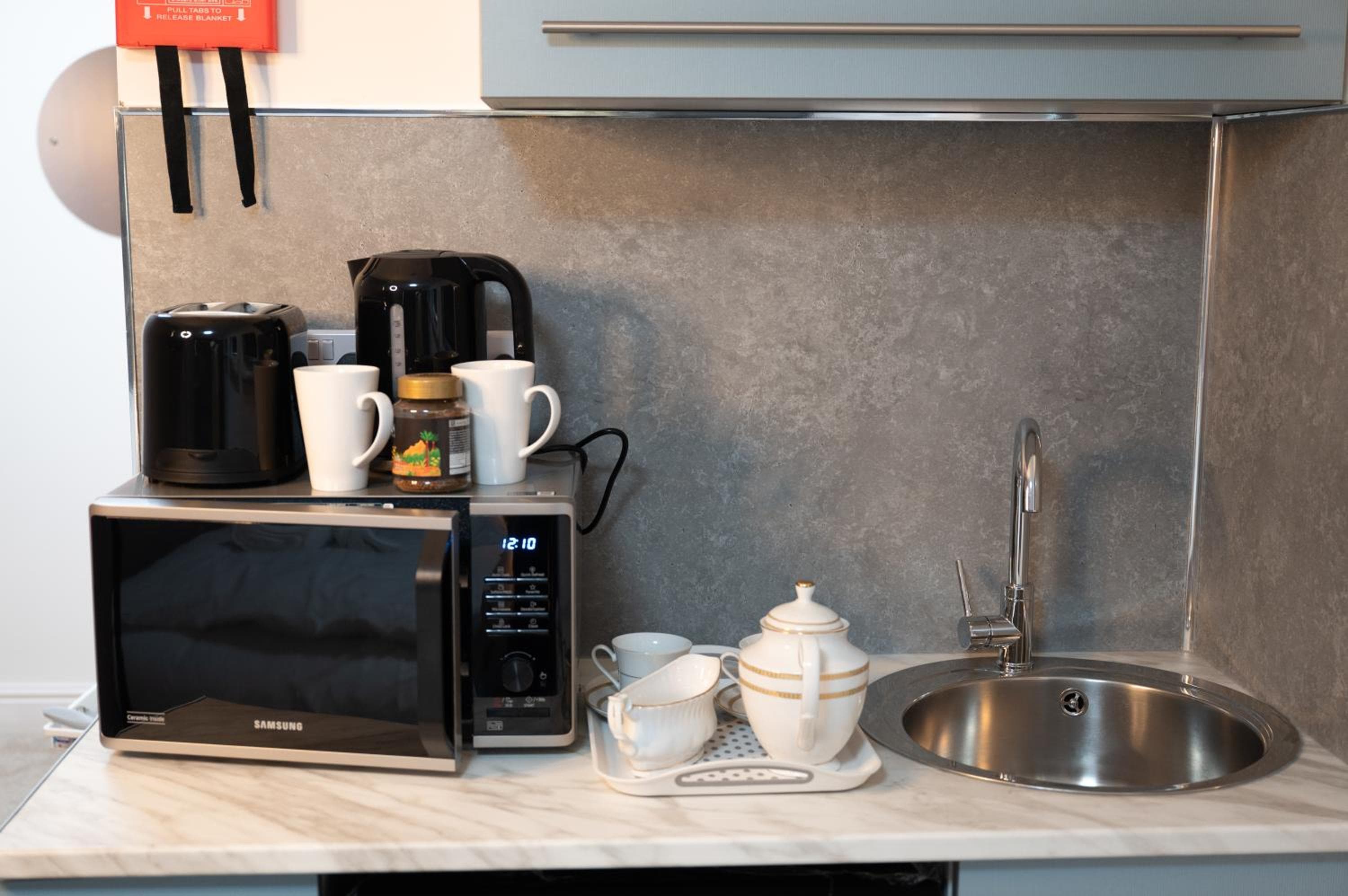 Kitchen at Digbeth Aparthotel