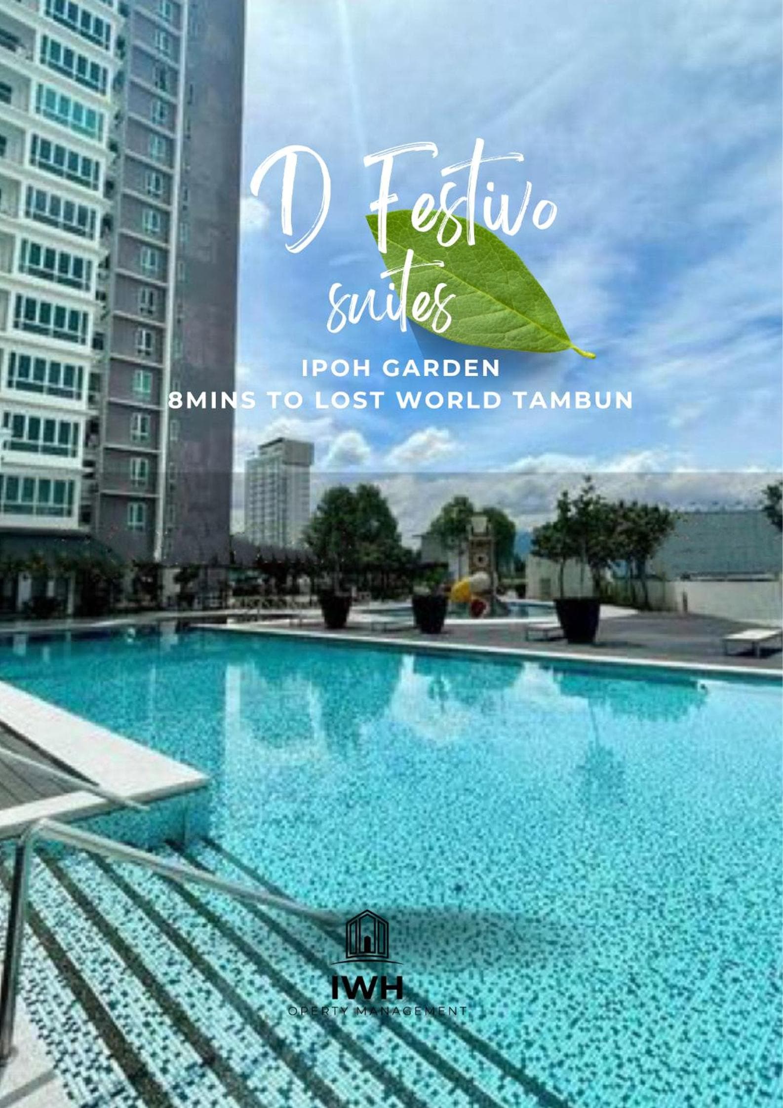 Ipoh D Festivo Suites 6-10pax 10mins to Sunway Tambun by IWH, Ipoh