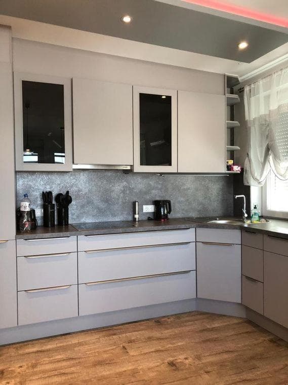 Kitchen at Schicke Apartments in Messenähe
