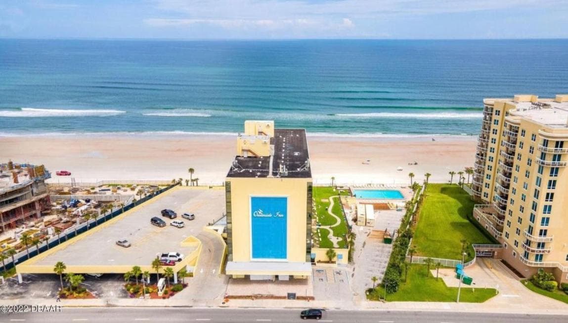Single, Double or Quad Oceanview Studios - Direct Beach Access, Oceanfront Pool & Tiki, Daytona Beach Shores