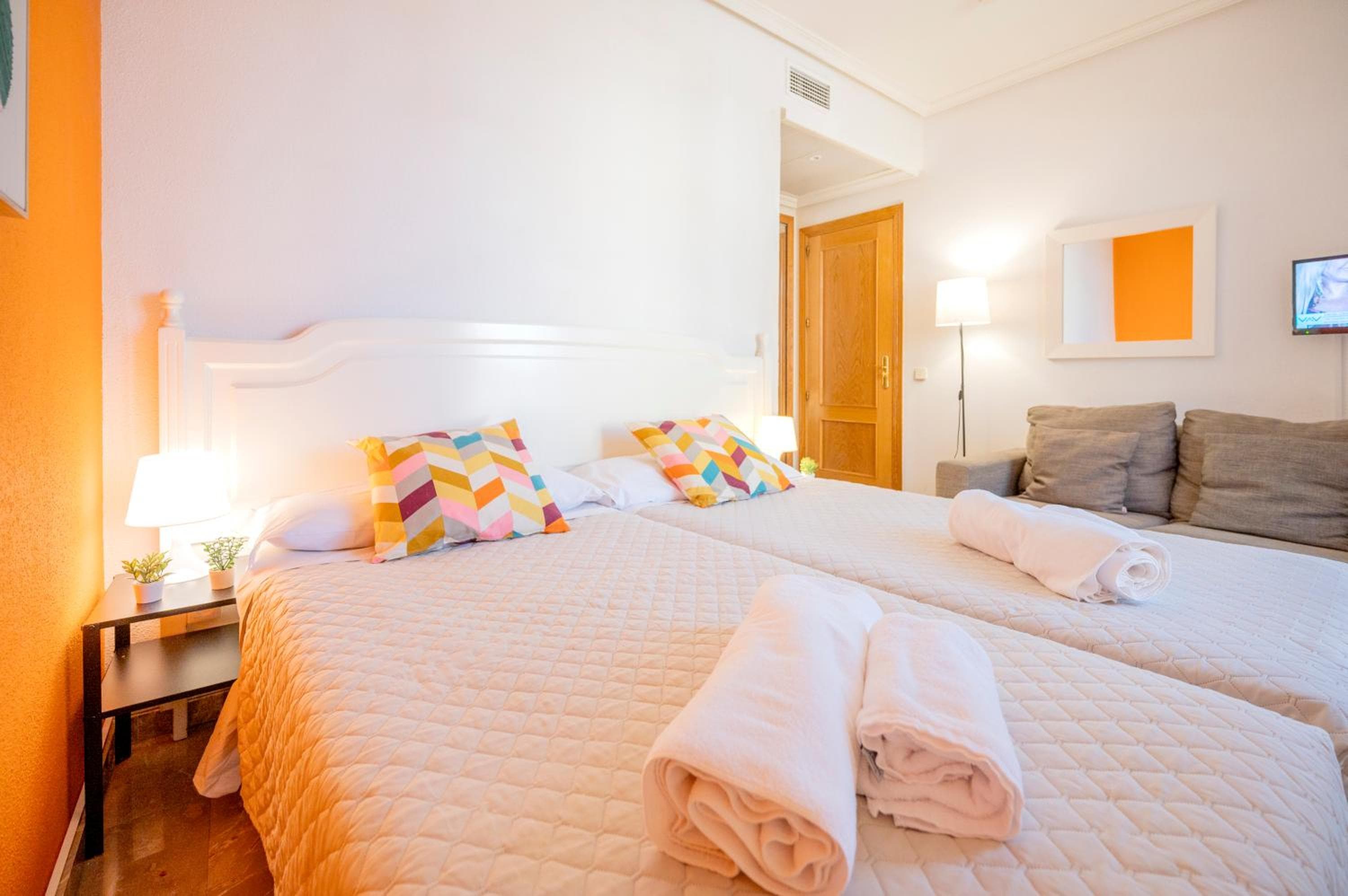 Bedroom at Apartamentos G3 Galeon