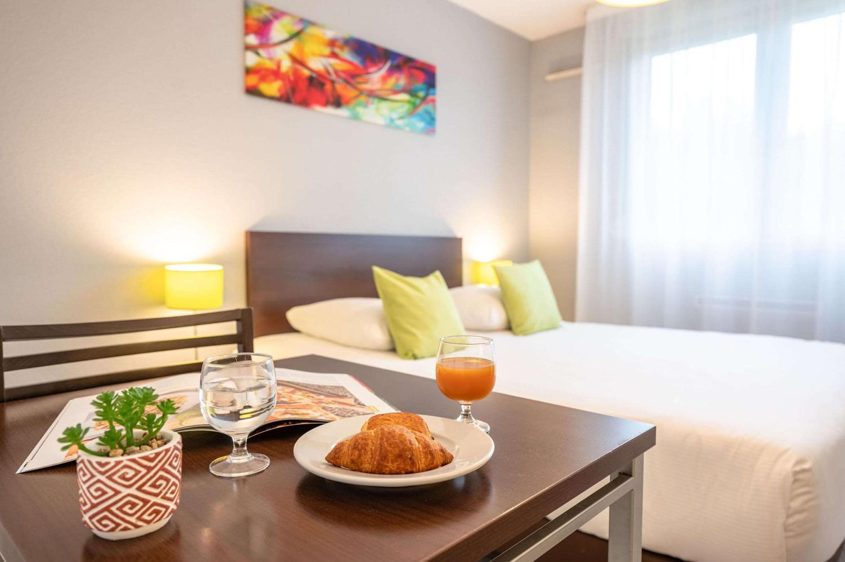Hotel room at Comfort Aparthotel Besancon La City