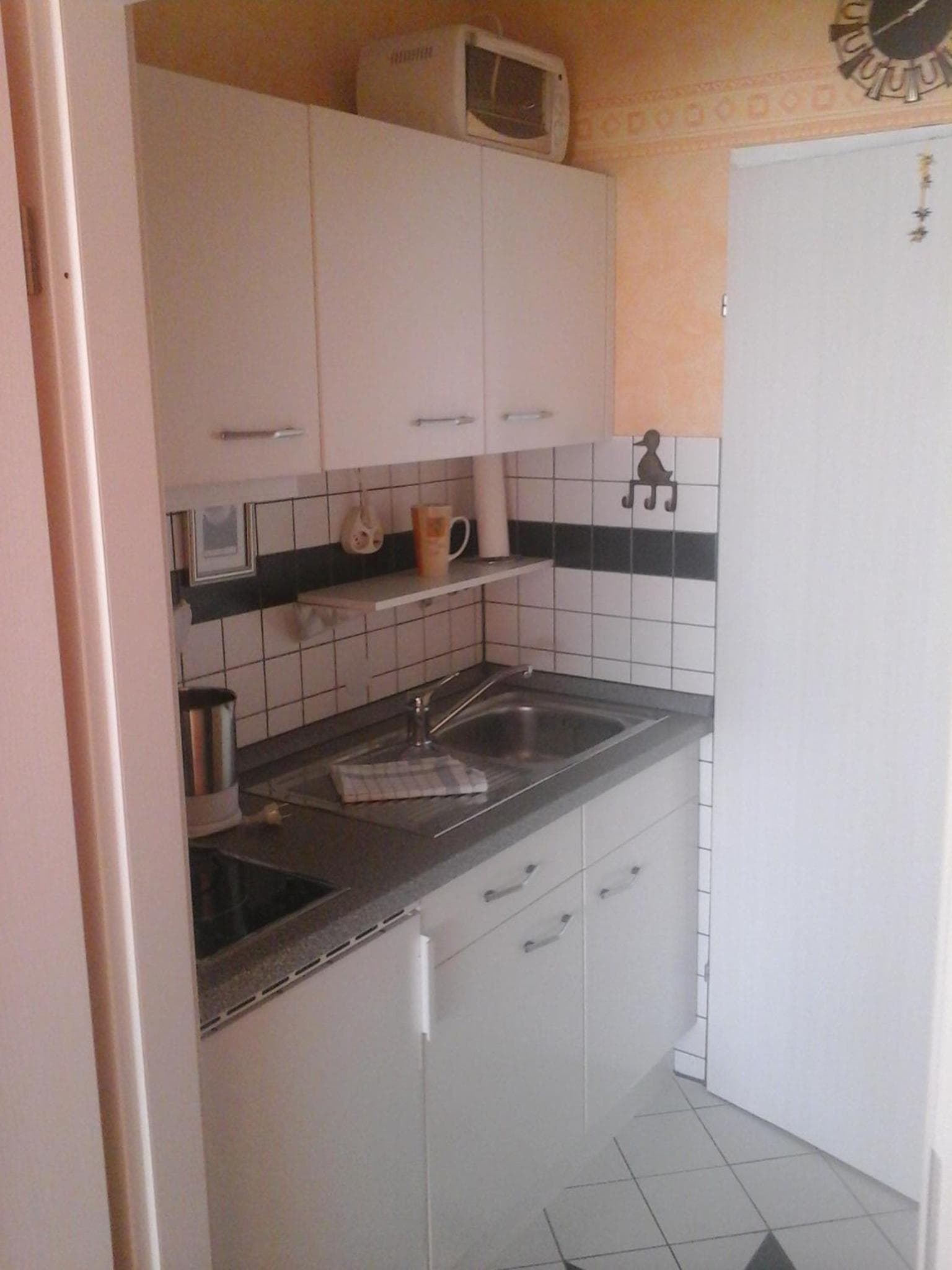 Kitchen at Appartement Haus Hamburg