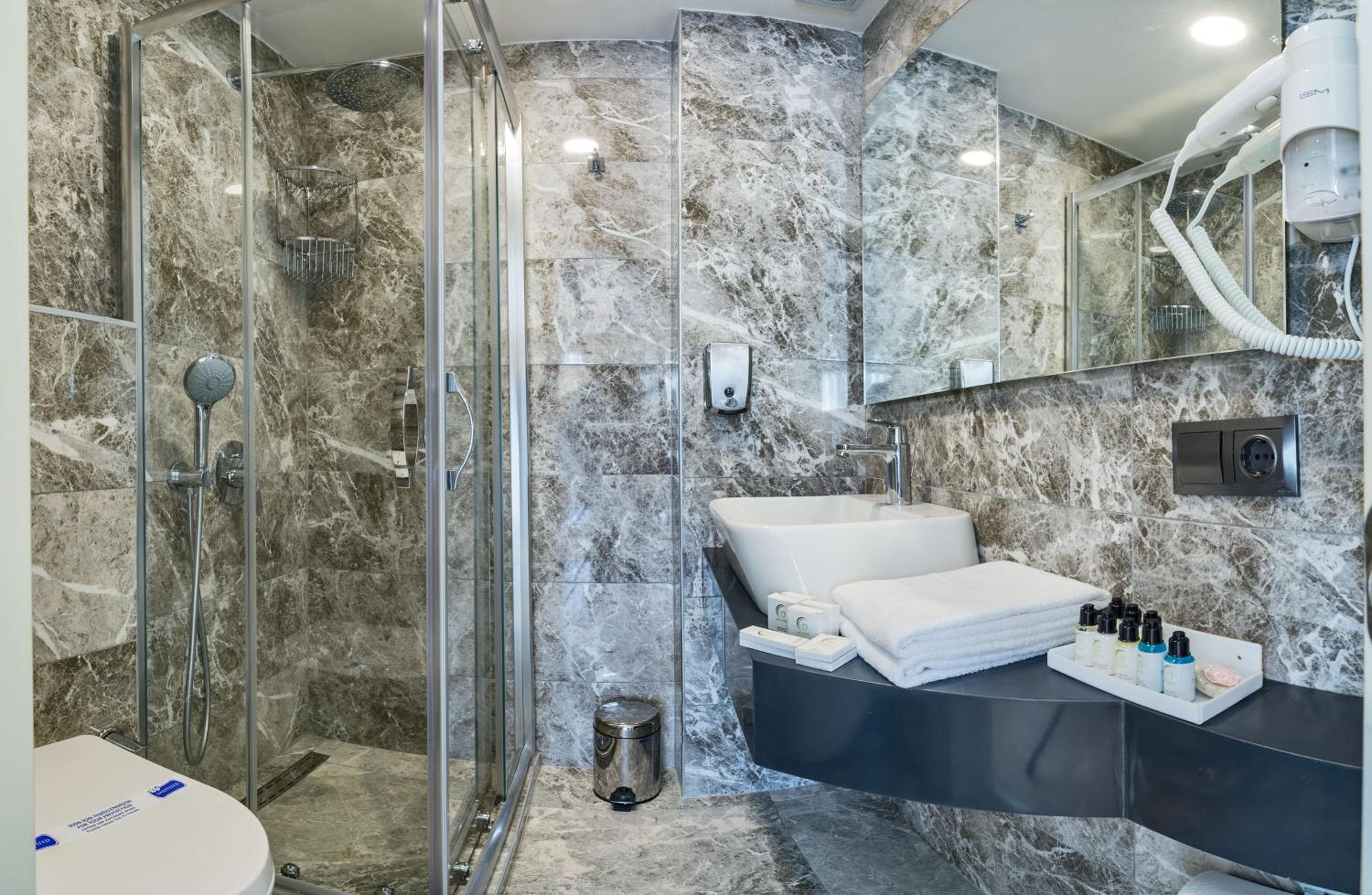 Bathroom at sunlit istanbul