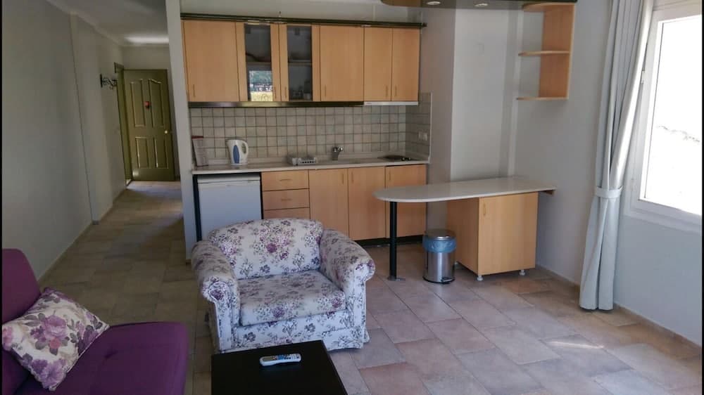 Kitchen at Es Apartments