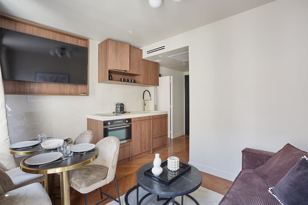 Kitchen at Apart Hotel Centre de Paris by Studio prestige