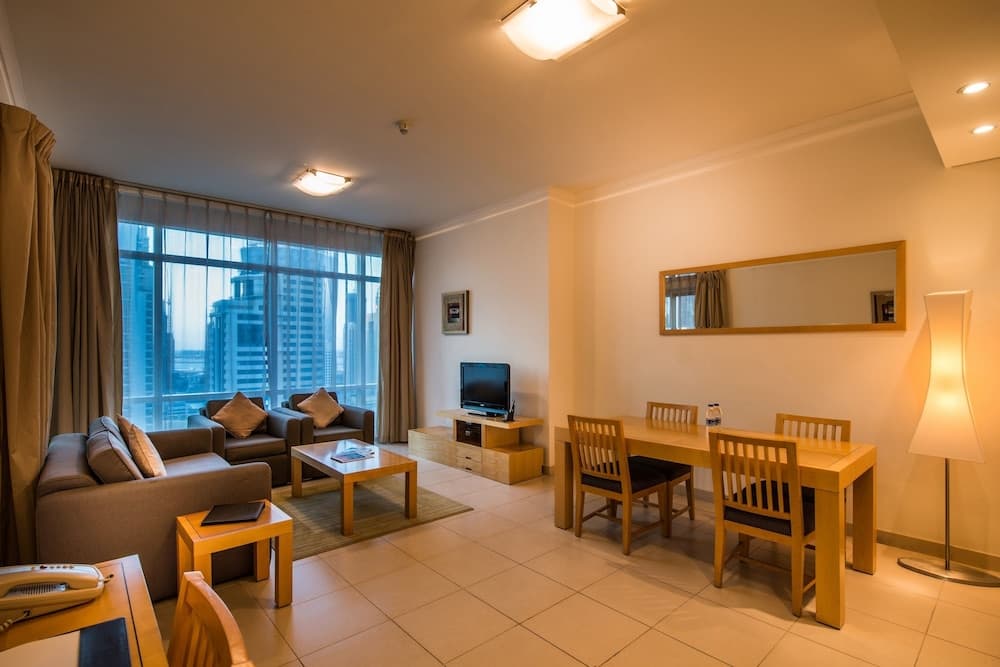 Hotel room at Oaks Liwa Heights Suites