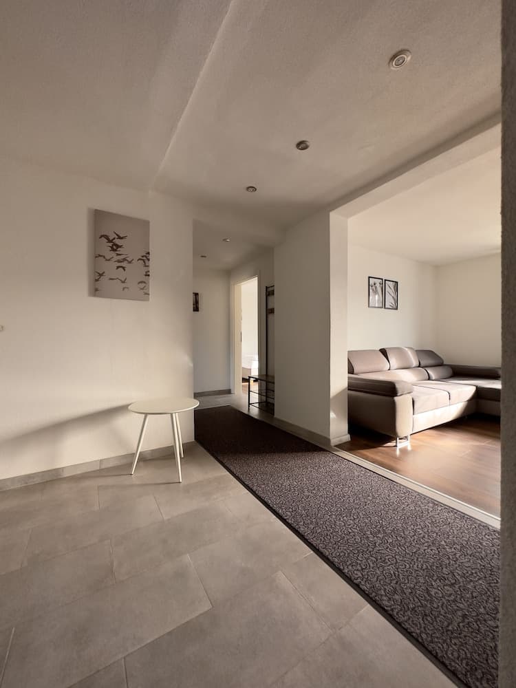 Hotel room at ADN Apartments, modern and minimalist