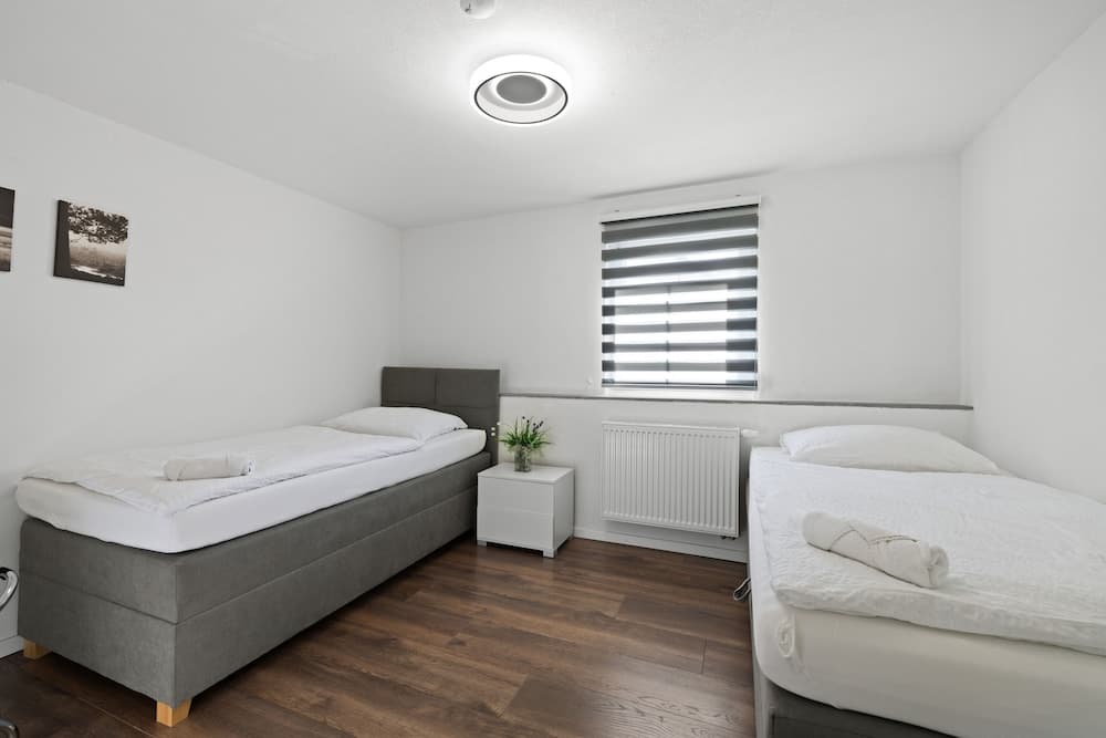 Hotel room at ADN Apartments, modern and minimalist