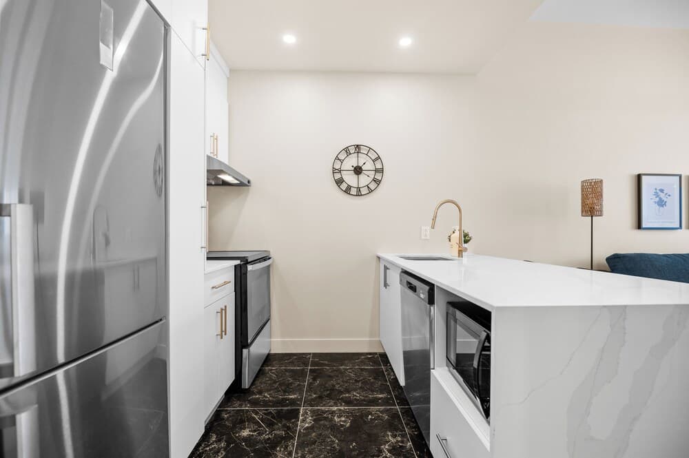 Kitchen at Namaste Suites