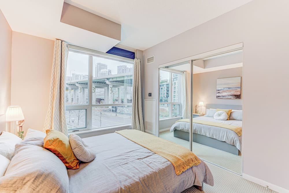 Hotel room at The Front Apartments