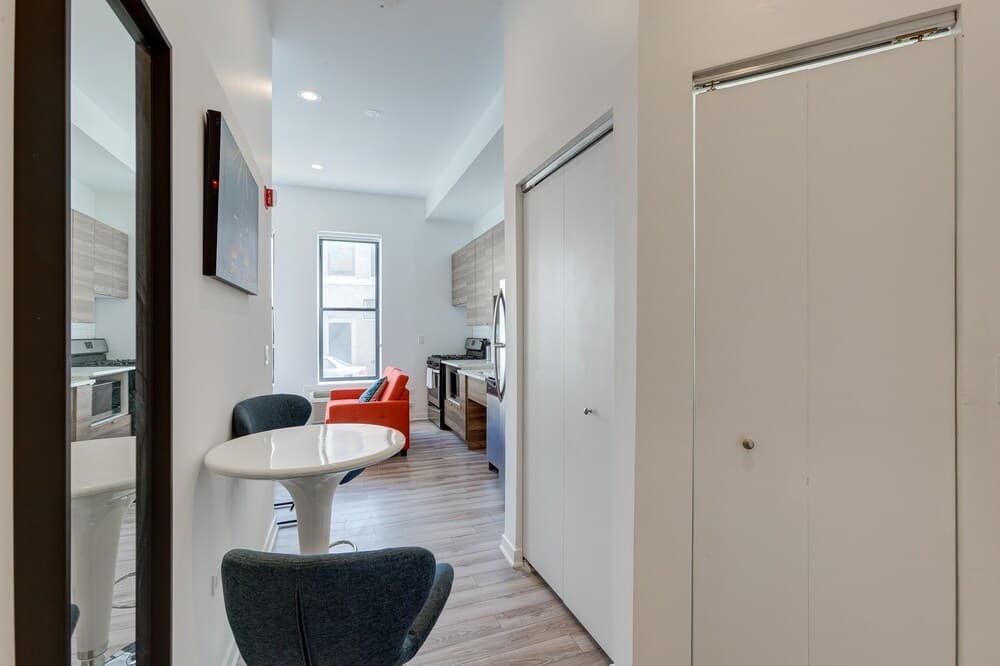 Kitchen at Ground Floor Studios in Chicago by 747 Lofts