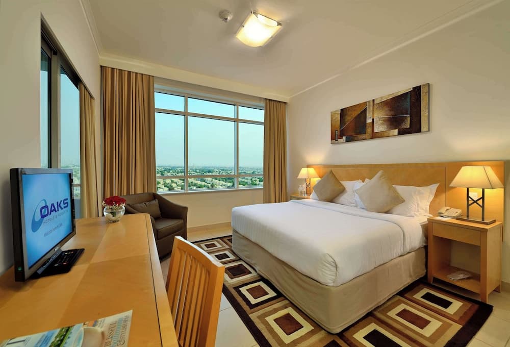 Hotel room at Oaks Liwa Heights Suites