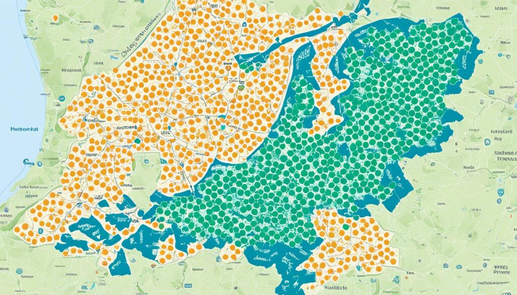 Average monthly rent in Netherlands